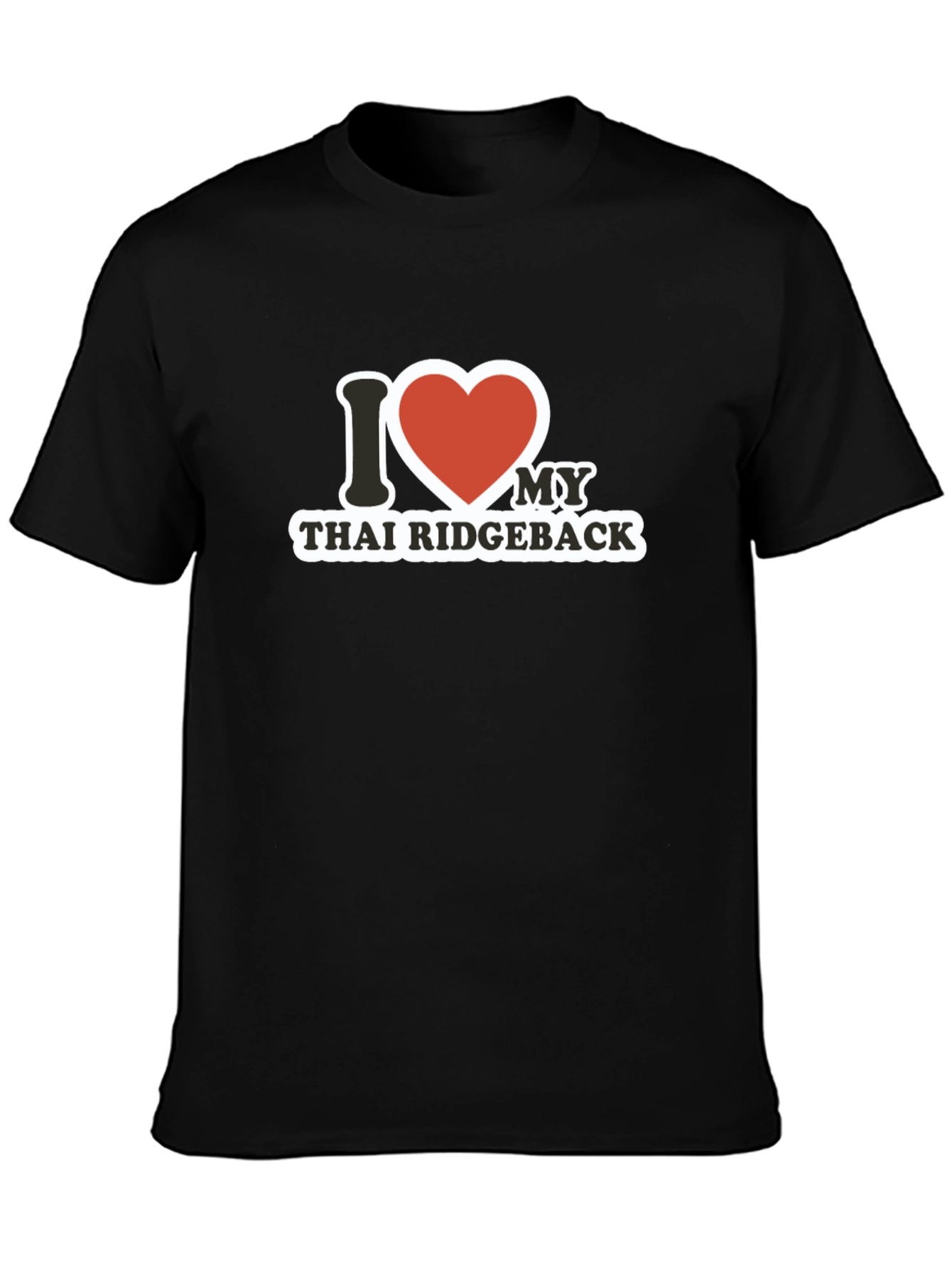 I Heart Thai Ridgeback Black T-Shirt