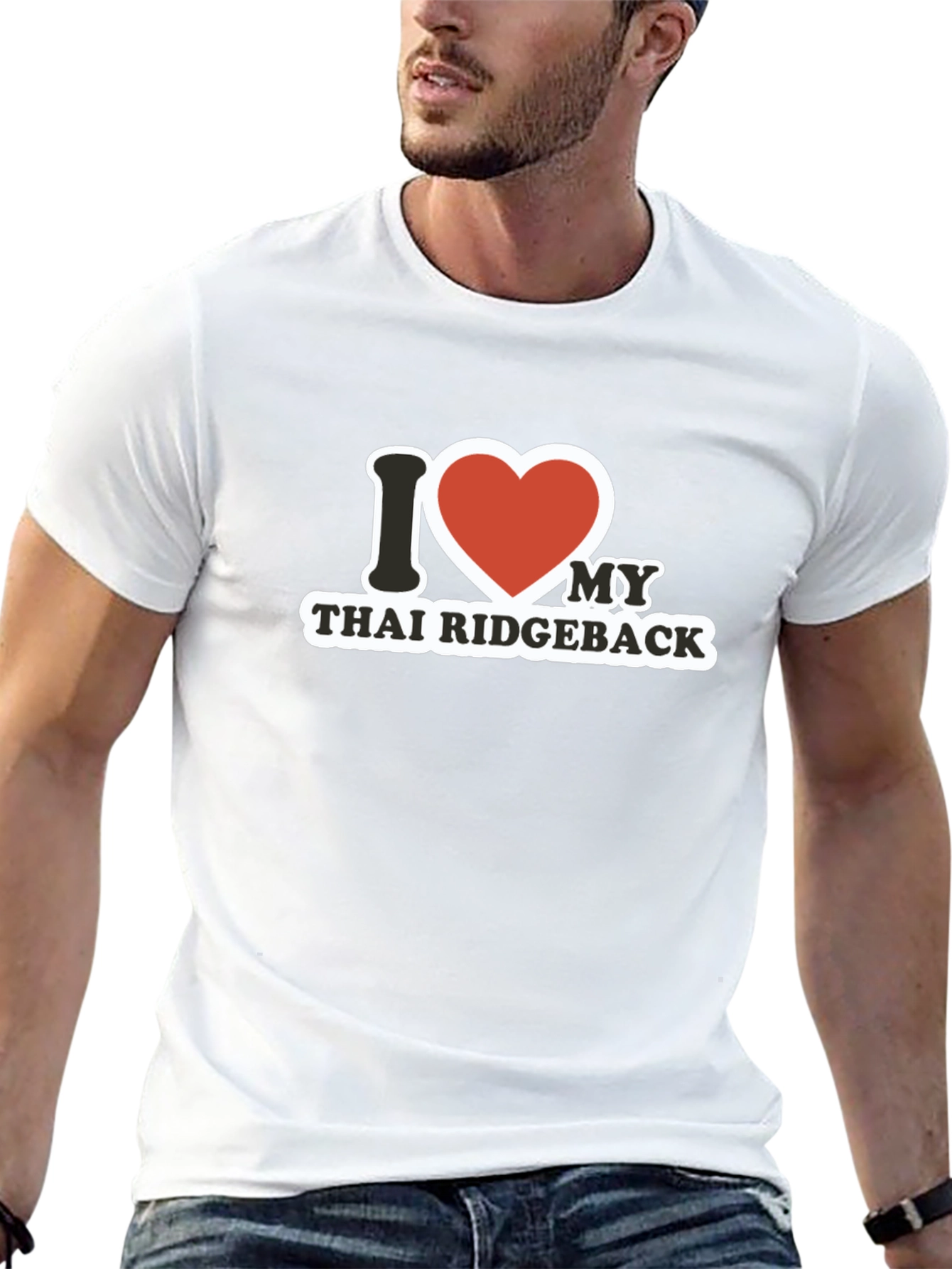 I Heart Thai Ridgeback Black T-Shirt