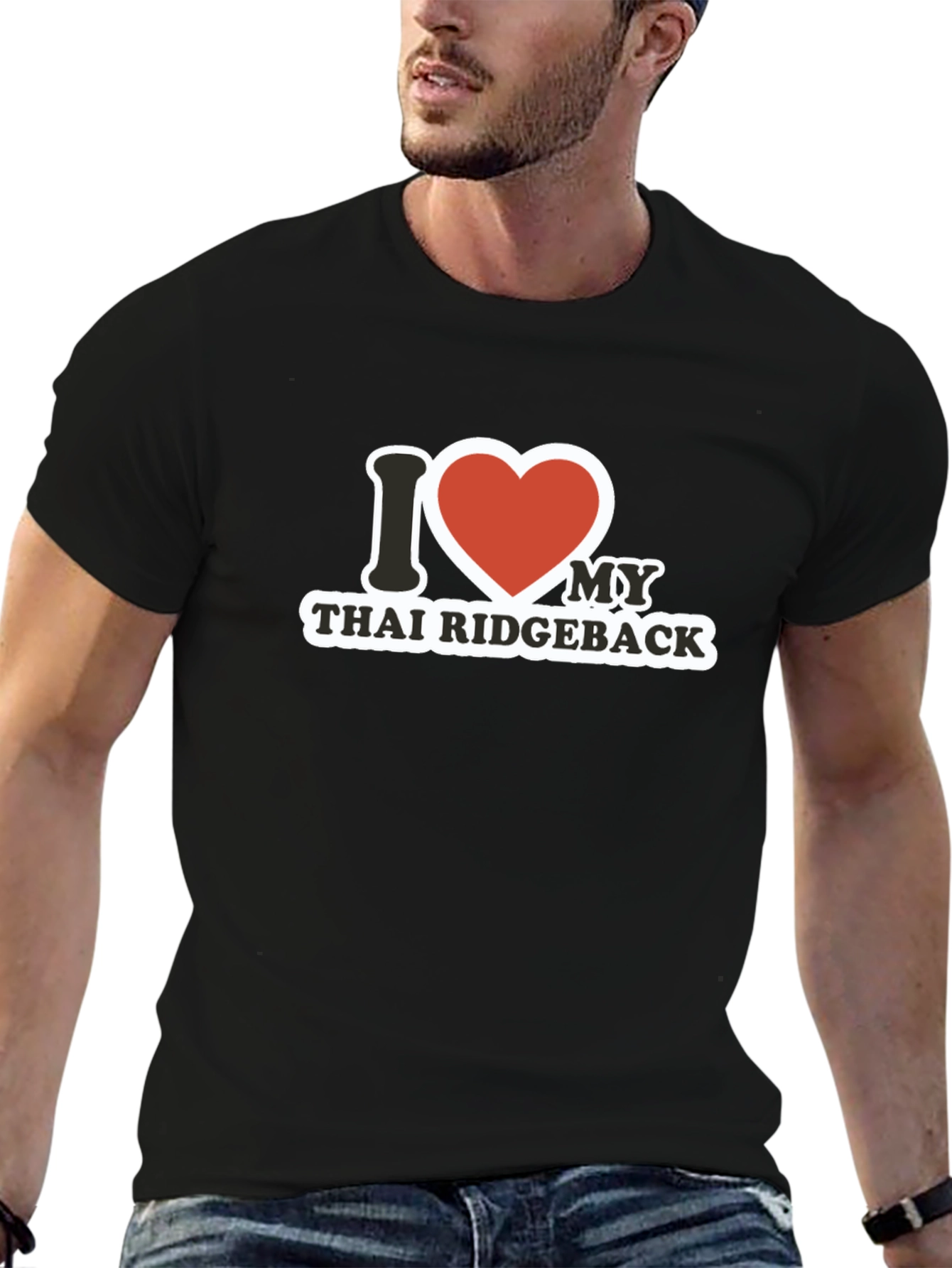 I Heart Thai Ridgeback Black T-Shirt
