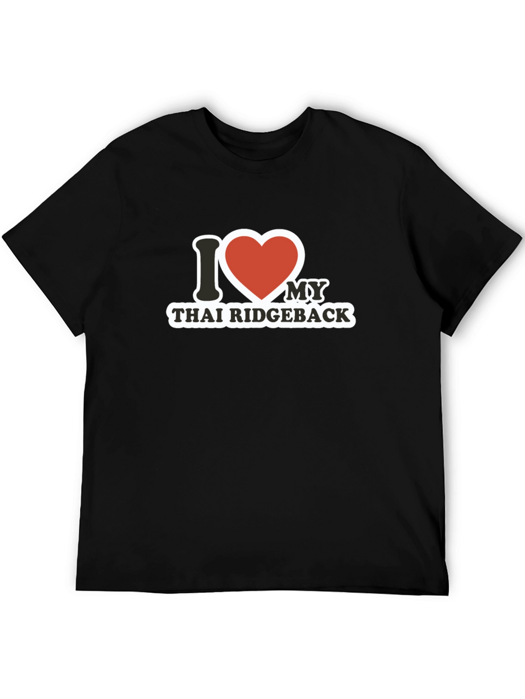 I Heart Thai Ridgeback Black T-Shirt