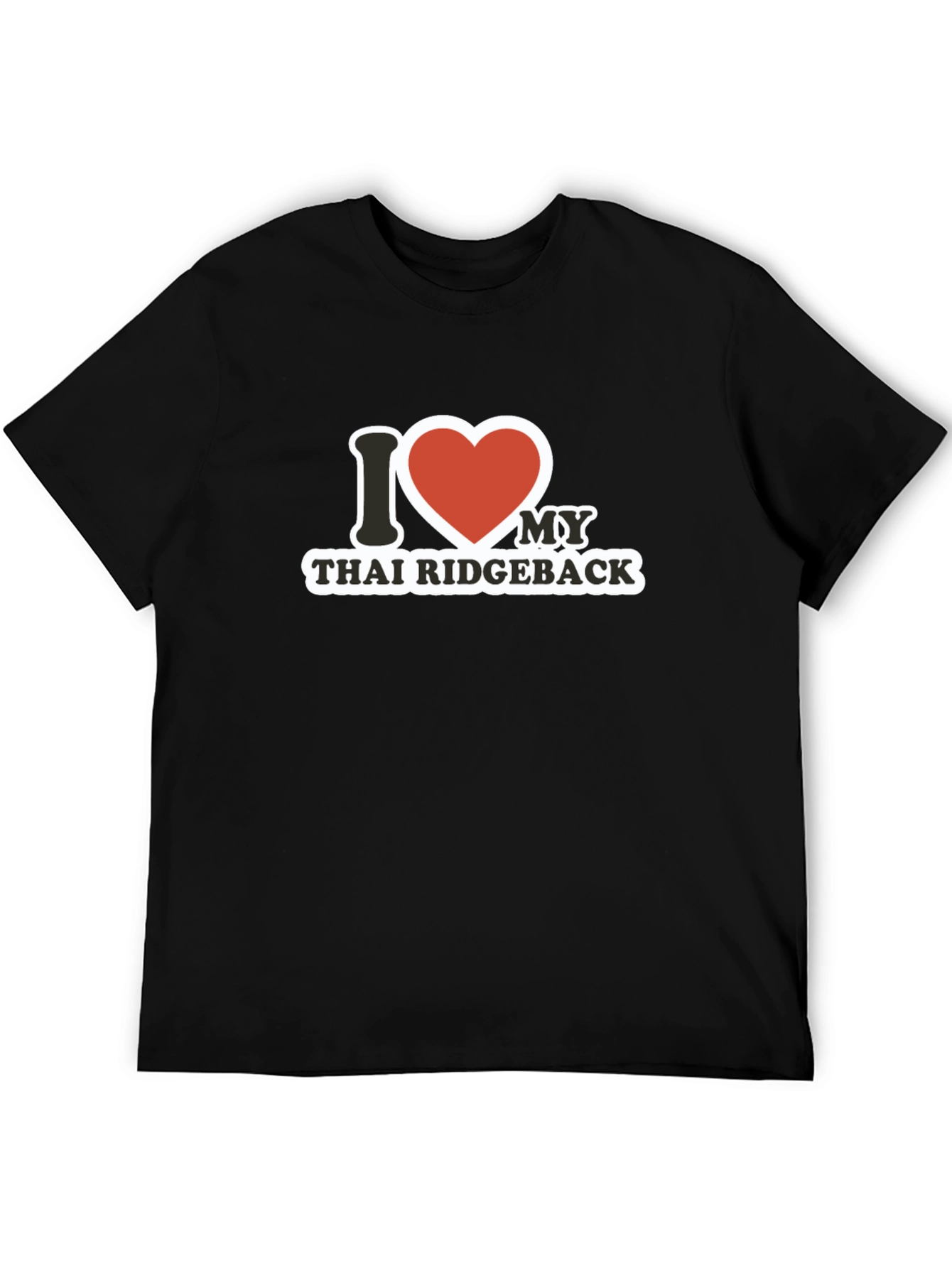I Heart Thai Ridgeback Black T-Shirt