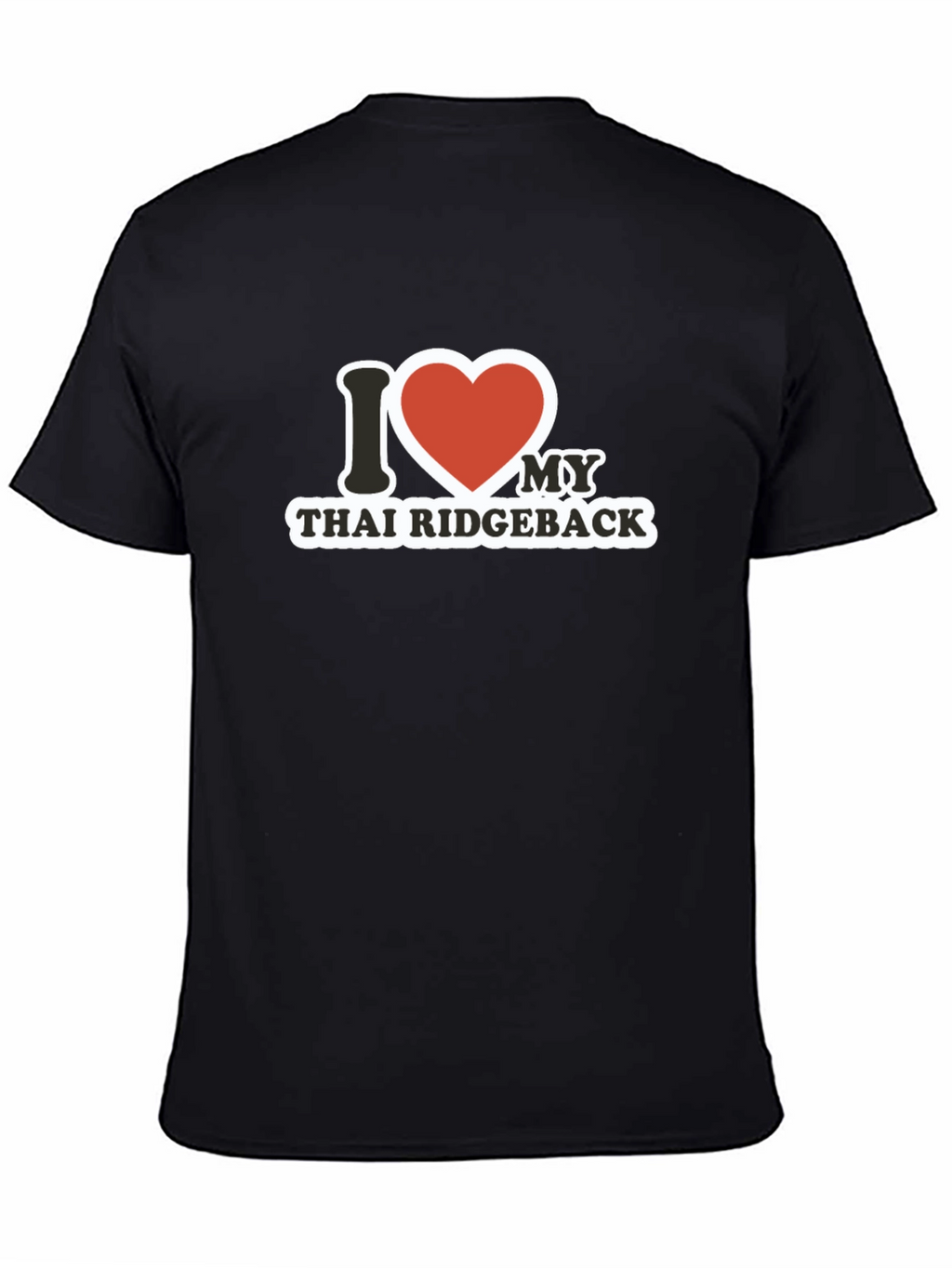 I Heart Thai Ridgeback Black T-Shirt