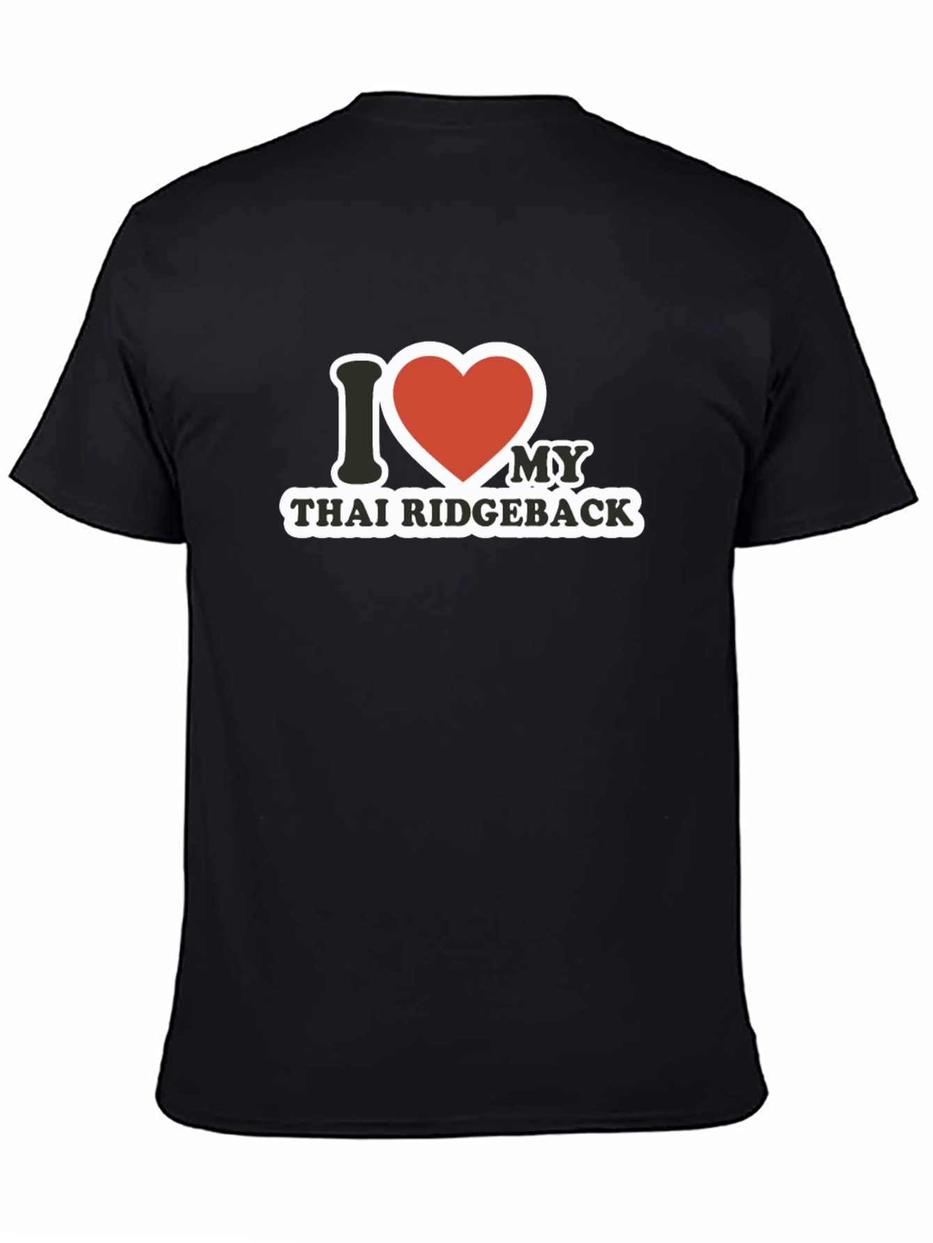 I Heart Thai Ridgeback Black T-Shirt