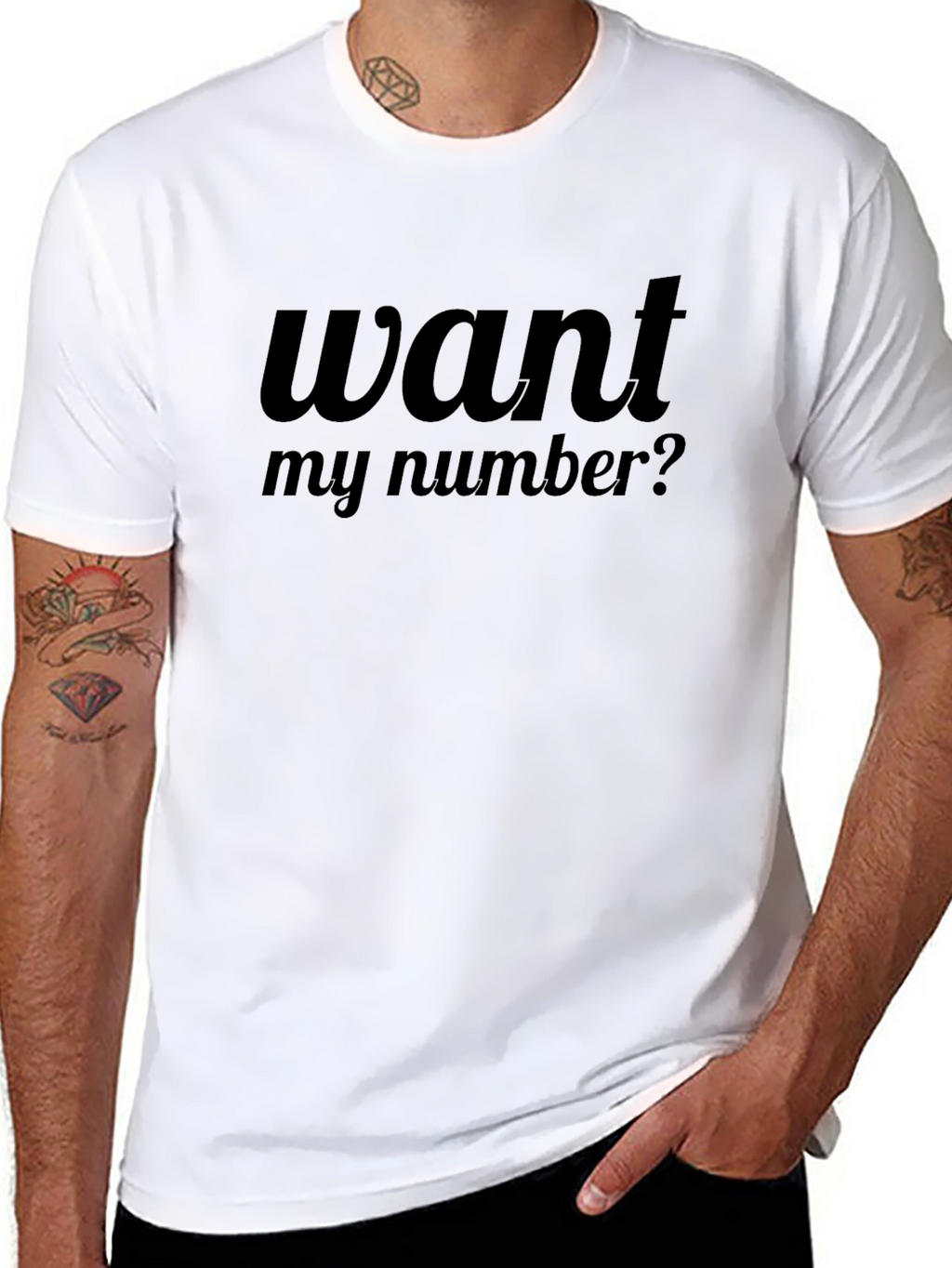 Want My Number? Black T-Shirt