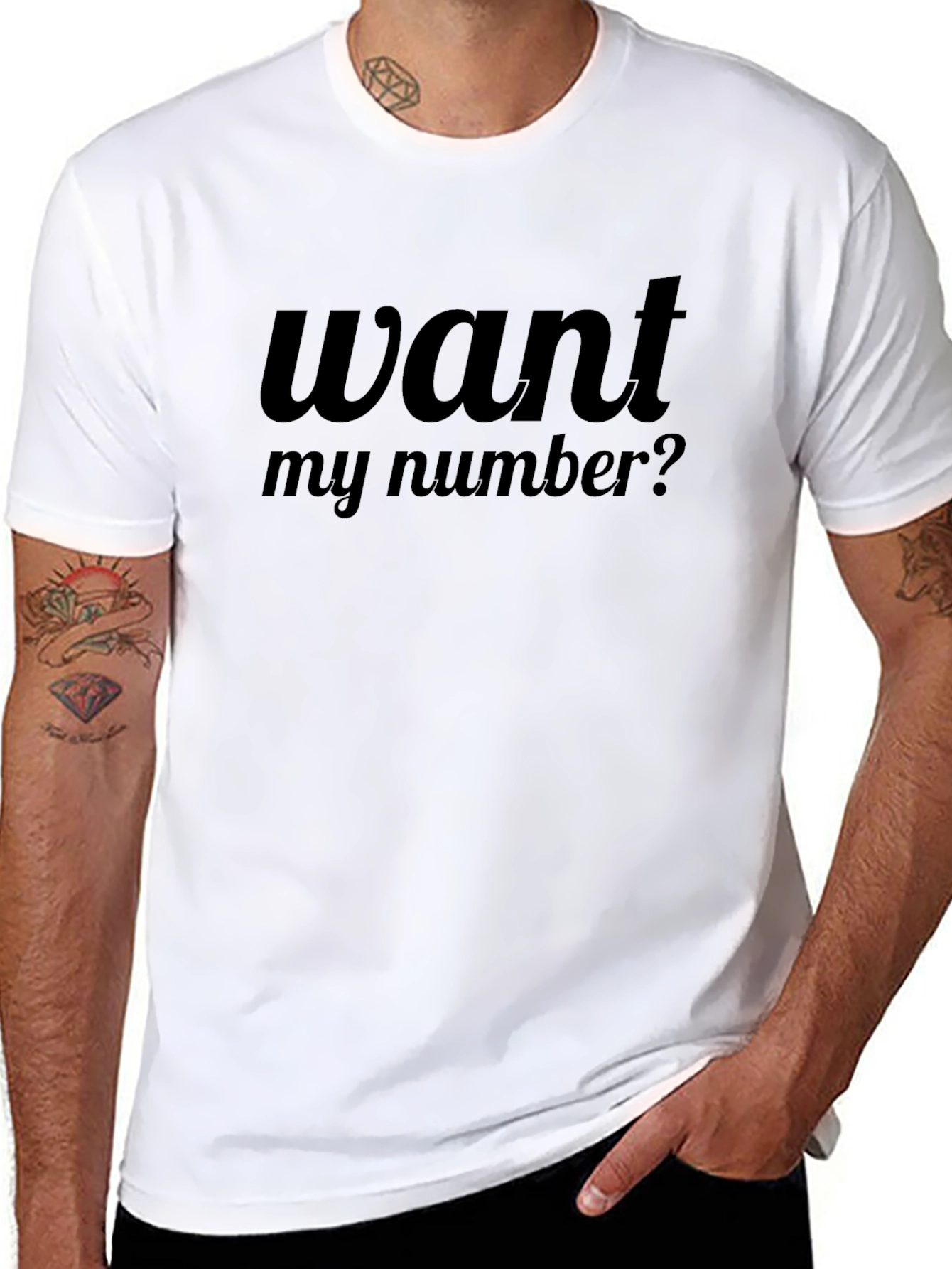 Want My Number? Black T-Shirt