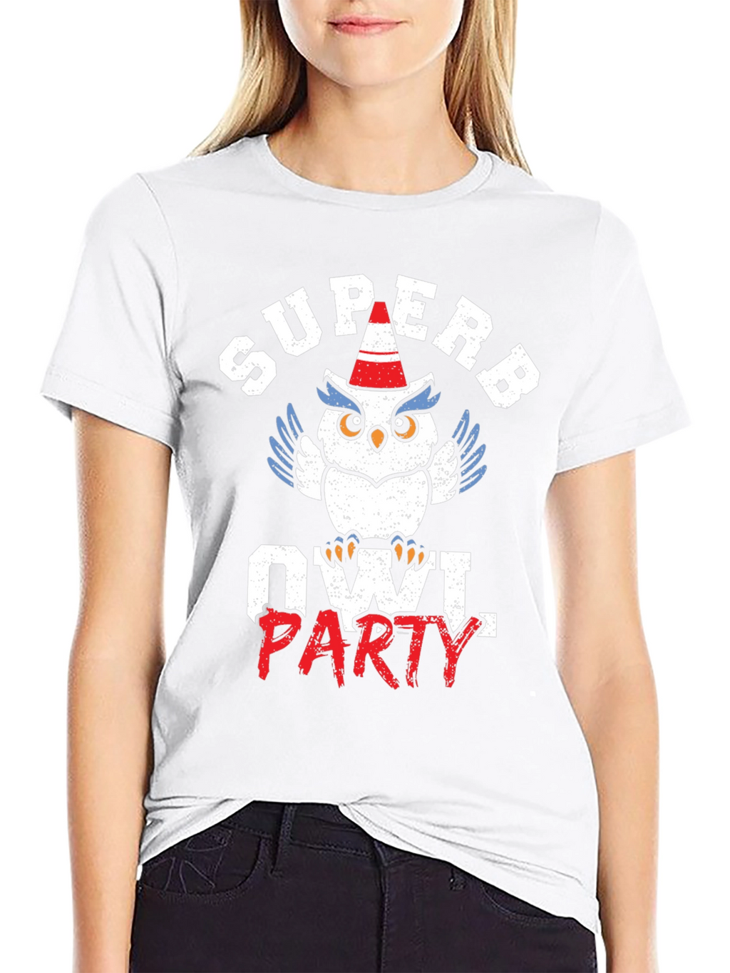Superb Owl Party T-Shirt - Funny Animal Graphic Tee