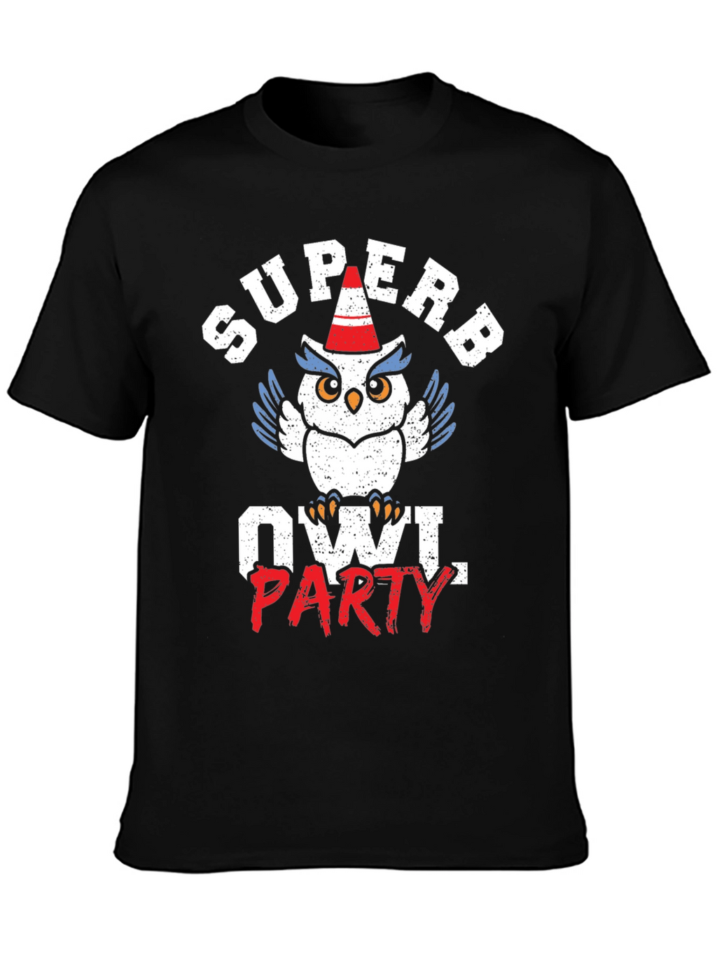 Superb Owl Party T-Shirt - Funny Animal Graphic Tee