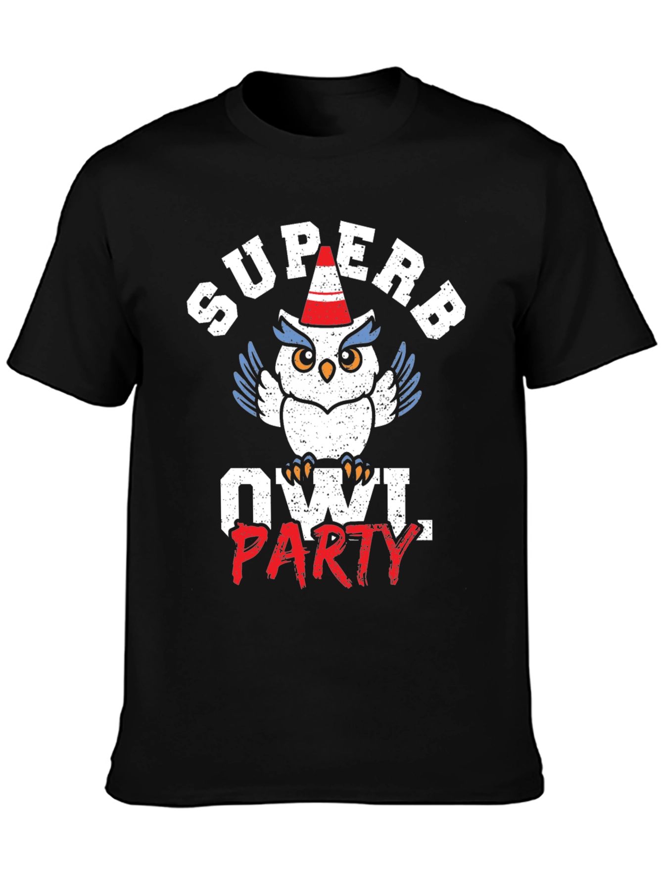 Superb Owl Party T-Shirt - Funny Animal Graphic Tee