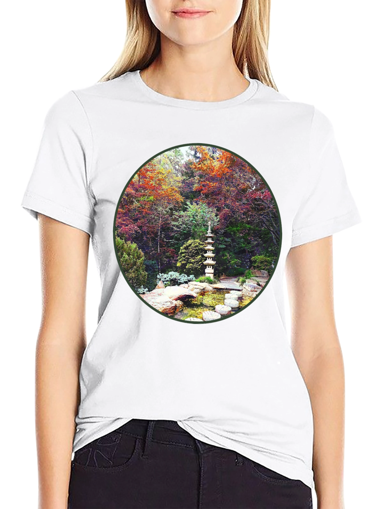 Zen Garden Graphic Tee - Nature Inspired Design