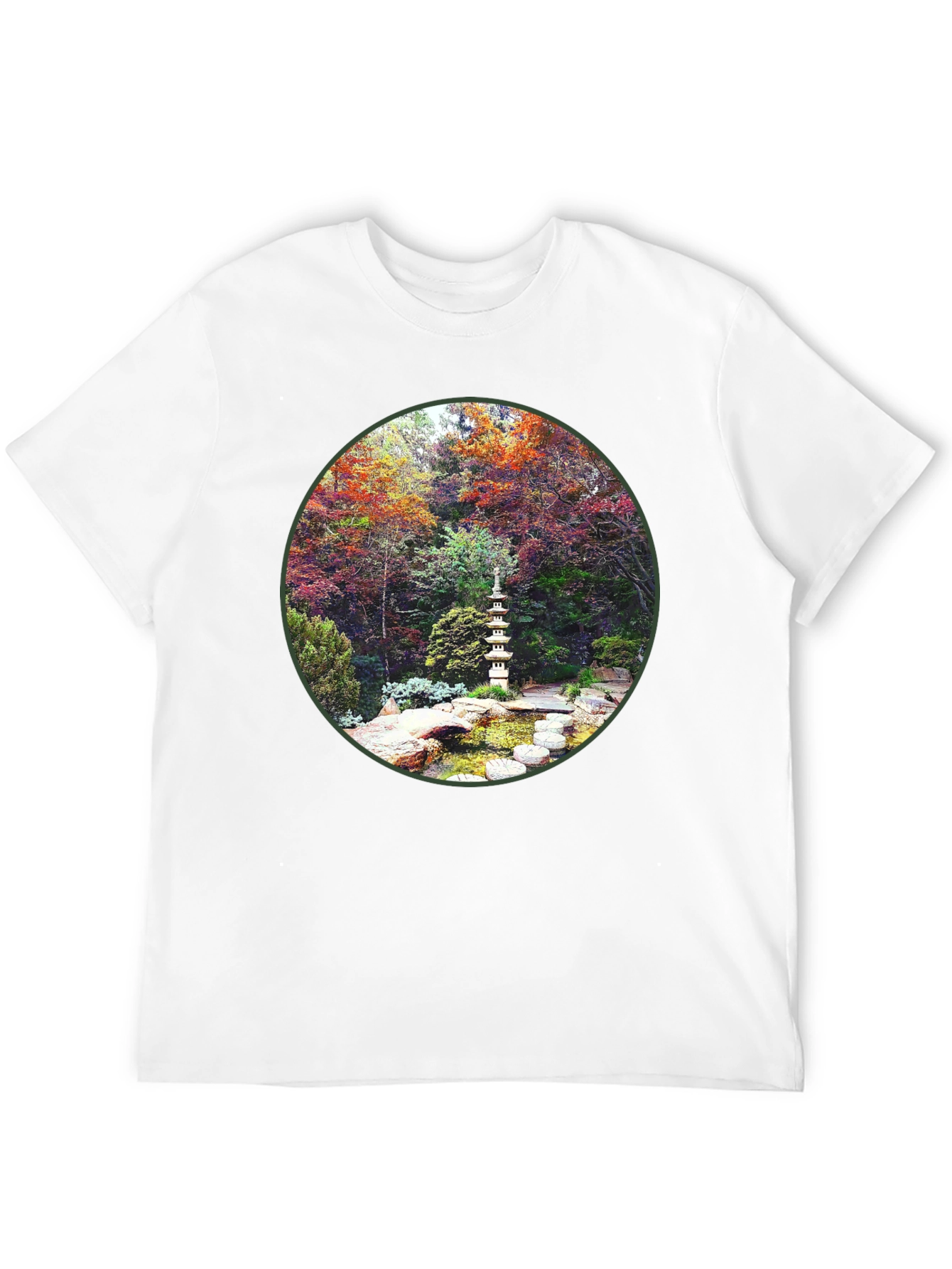 Zen Garden Graphic Tee - Nature Inspired Design