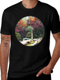 Zen Garden Graphic Tee - Nature Inspired Design