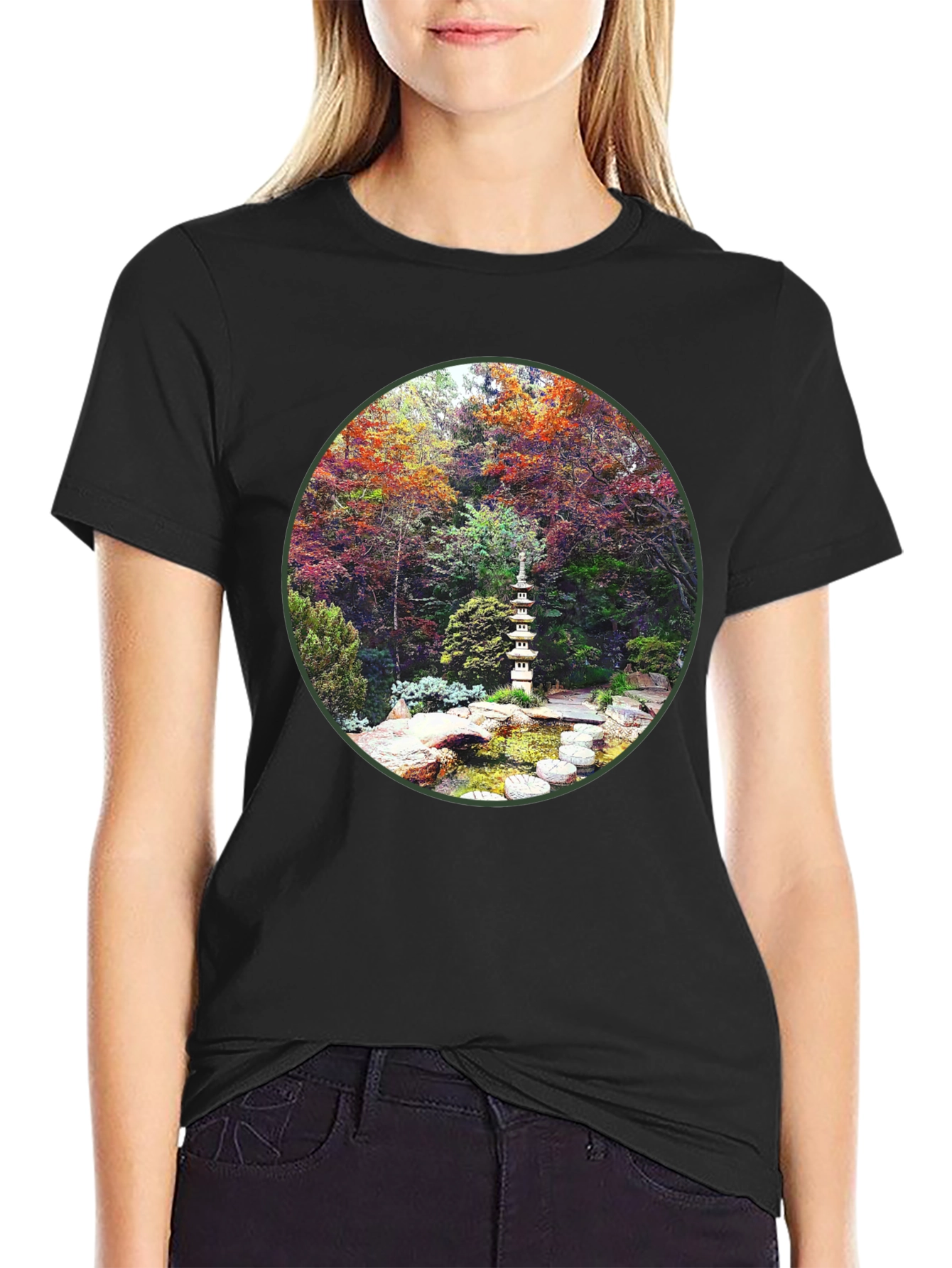 Zen Garden Graphic Tee - Nature Inspired Design