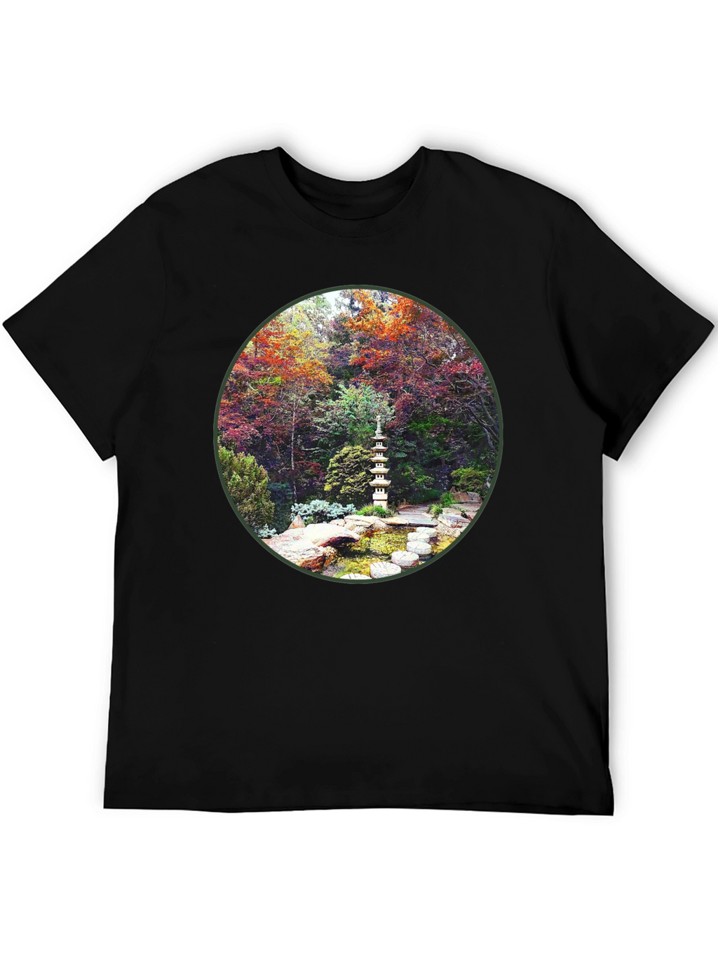Zen Garden Graphic Tee - Nature Inspired Design