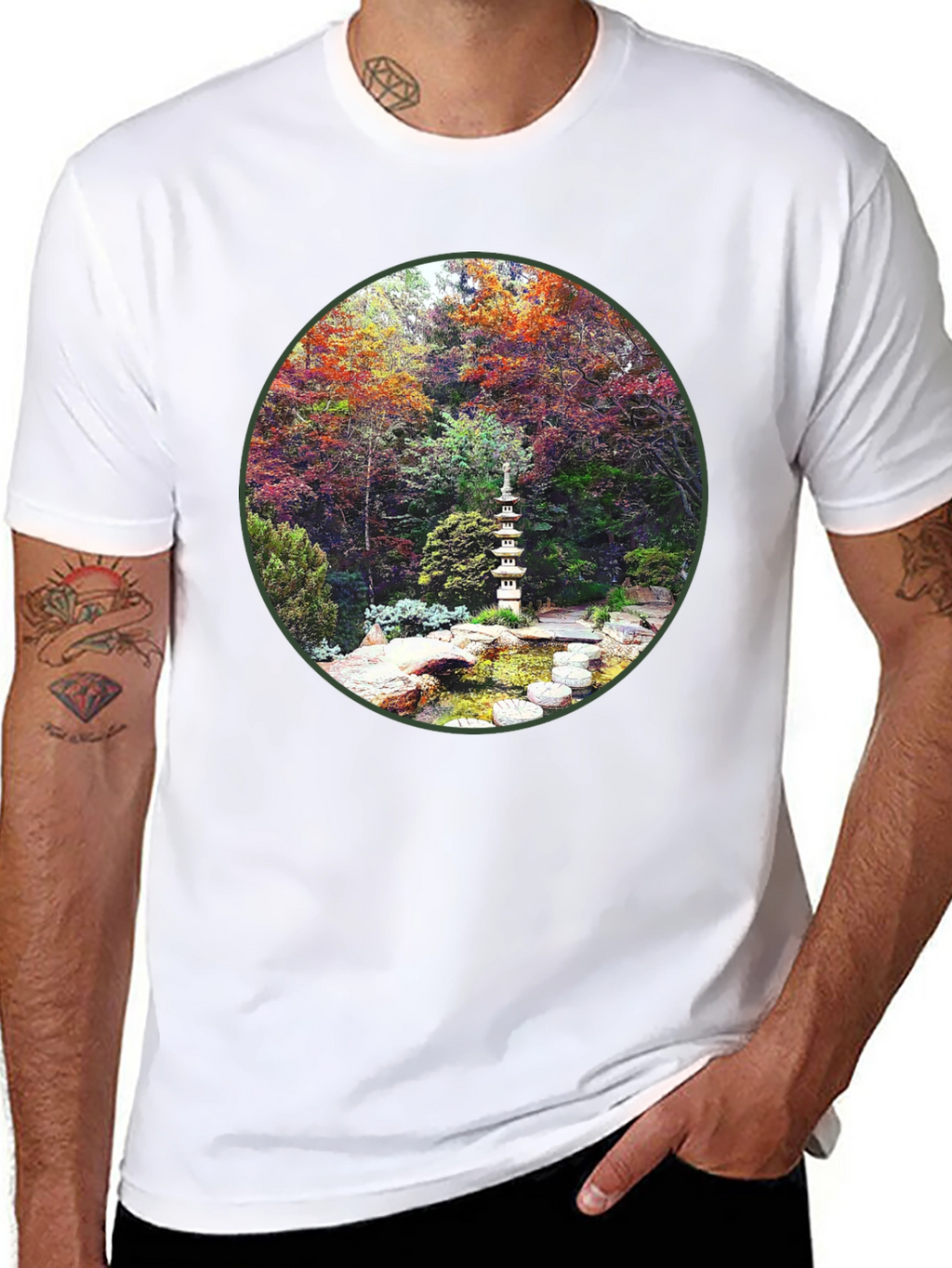 Zen Garden Graphic Tee - Nature Inspired Design