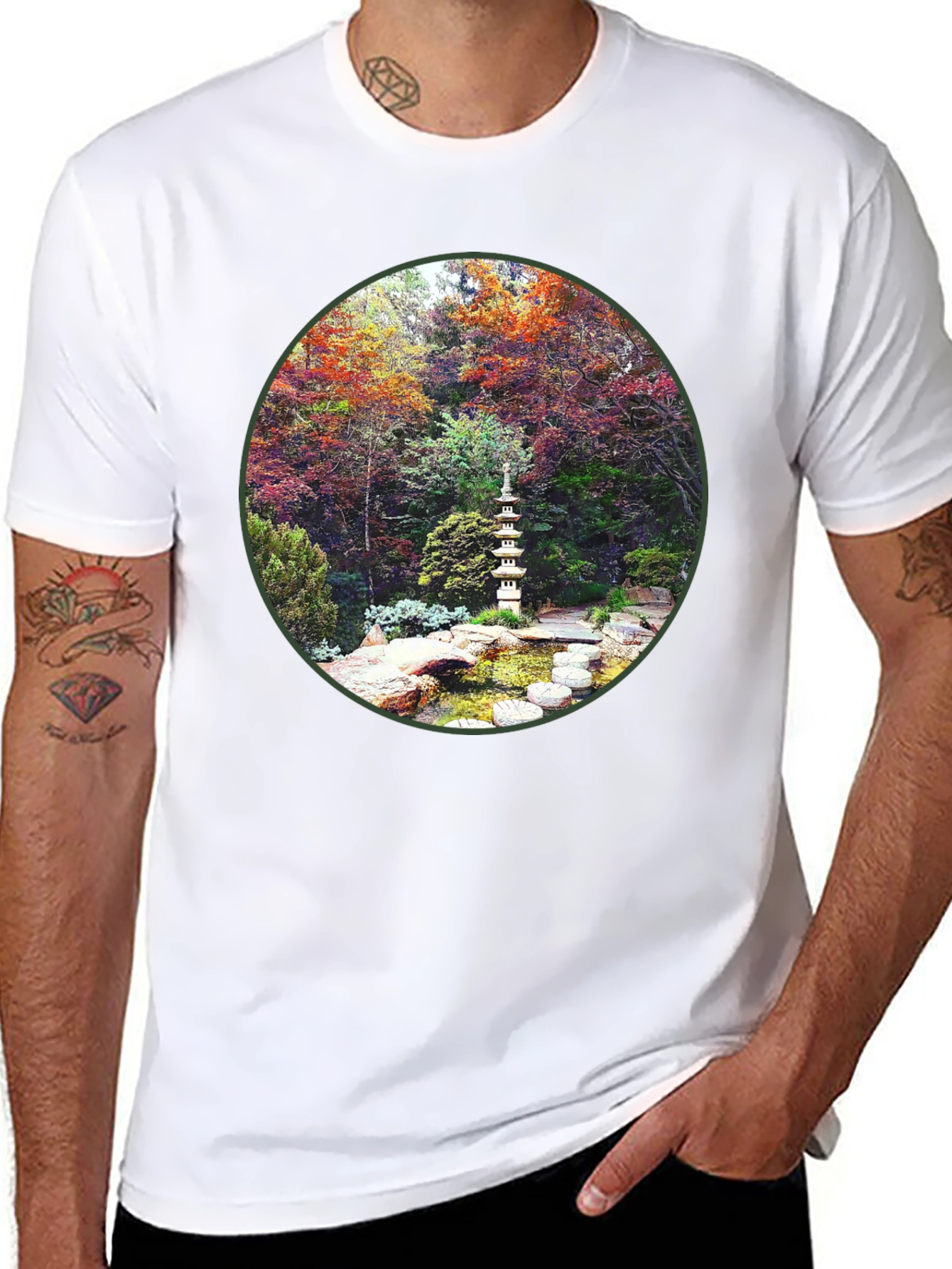 Zen Garden Graphic Tee - Nature Inspired Design