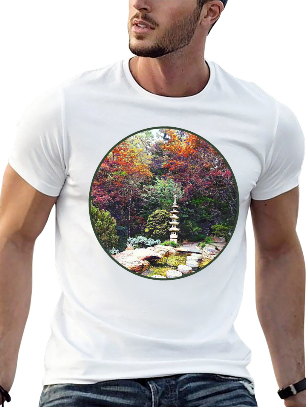 Zen Garden Graphic Tee - Nature Inspired Design