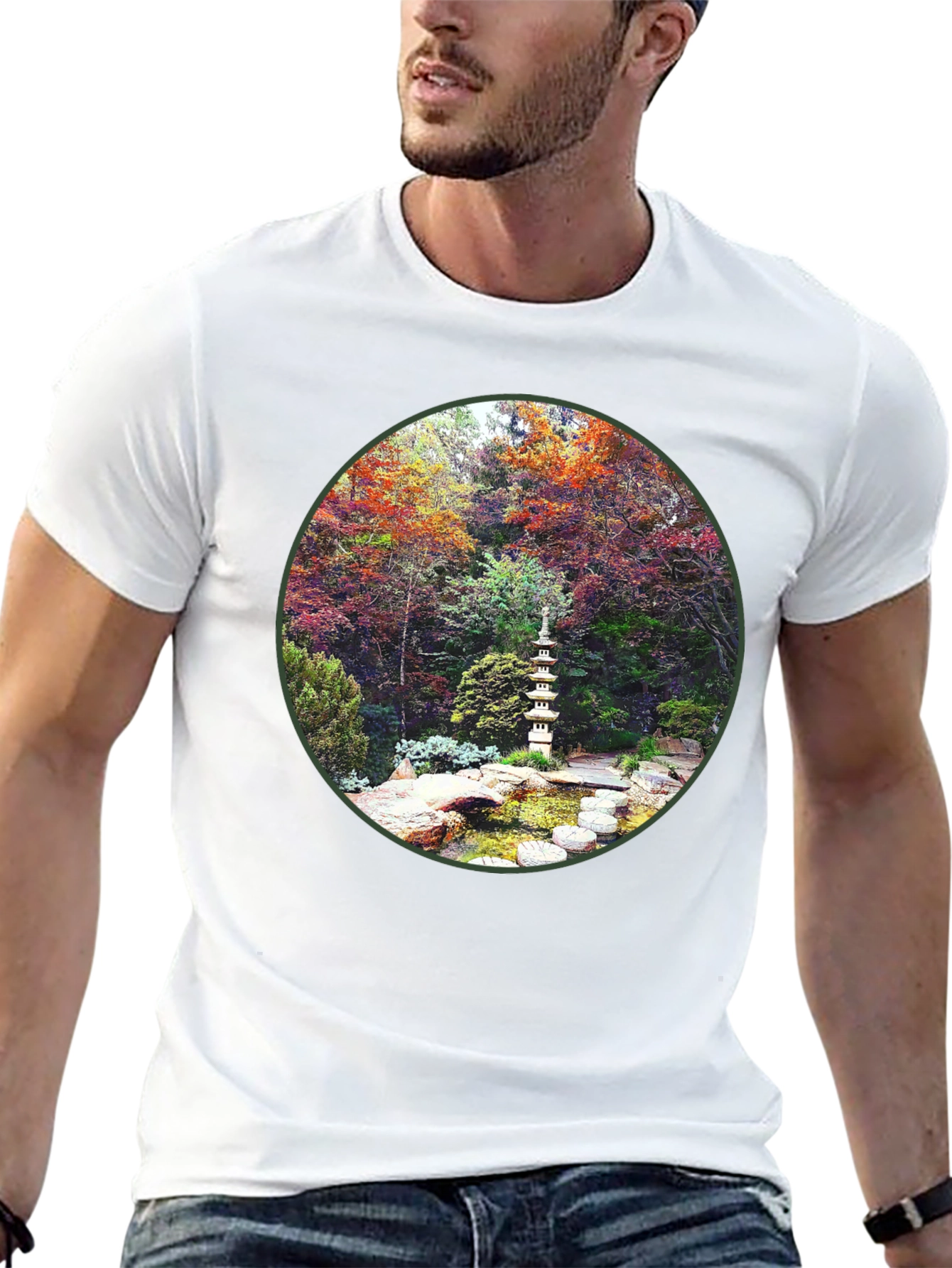 Zen Garden Graphic Tee - Nature Inspired Design