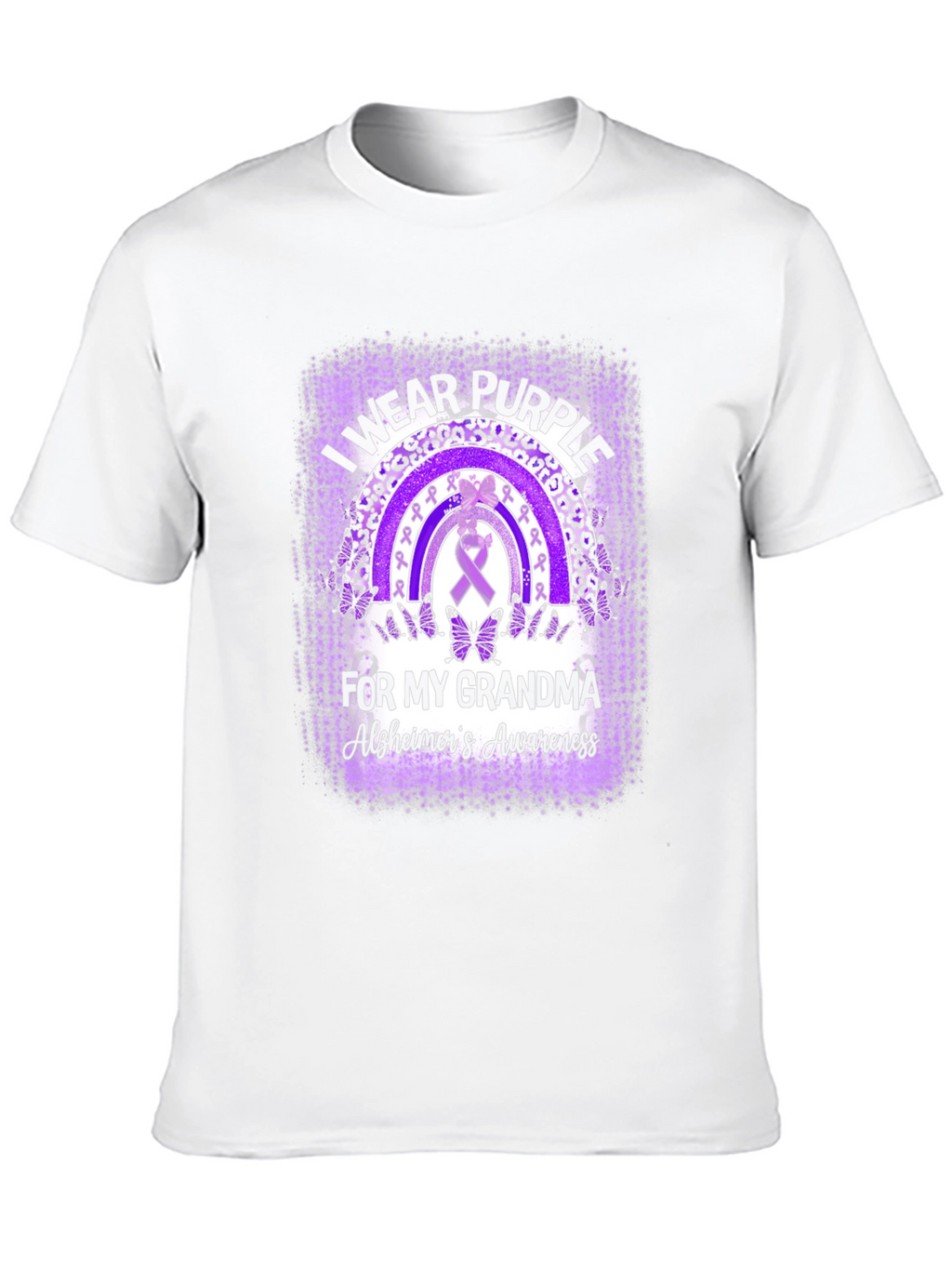 Purple Alzheimers Awareness Grandma T-Shirt