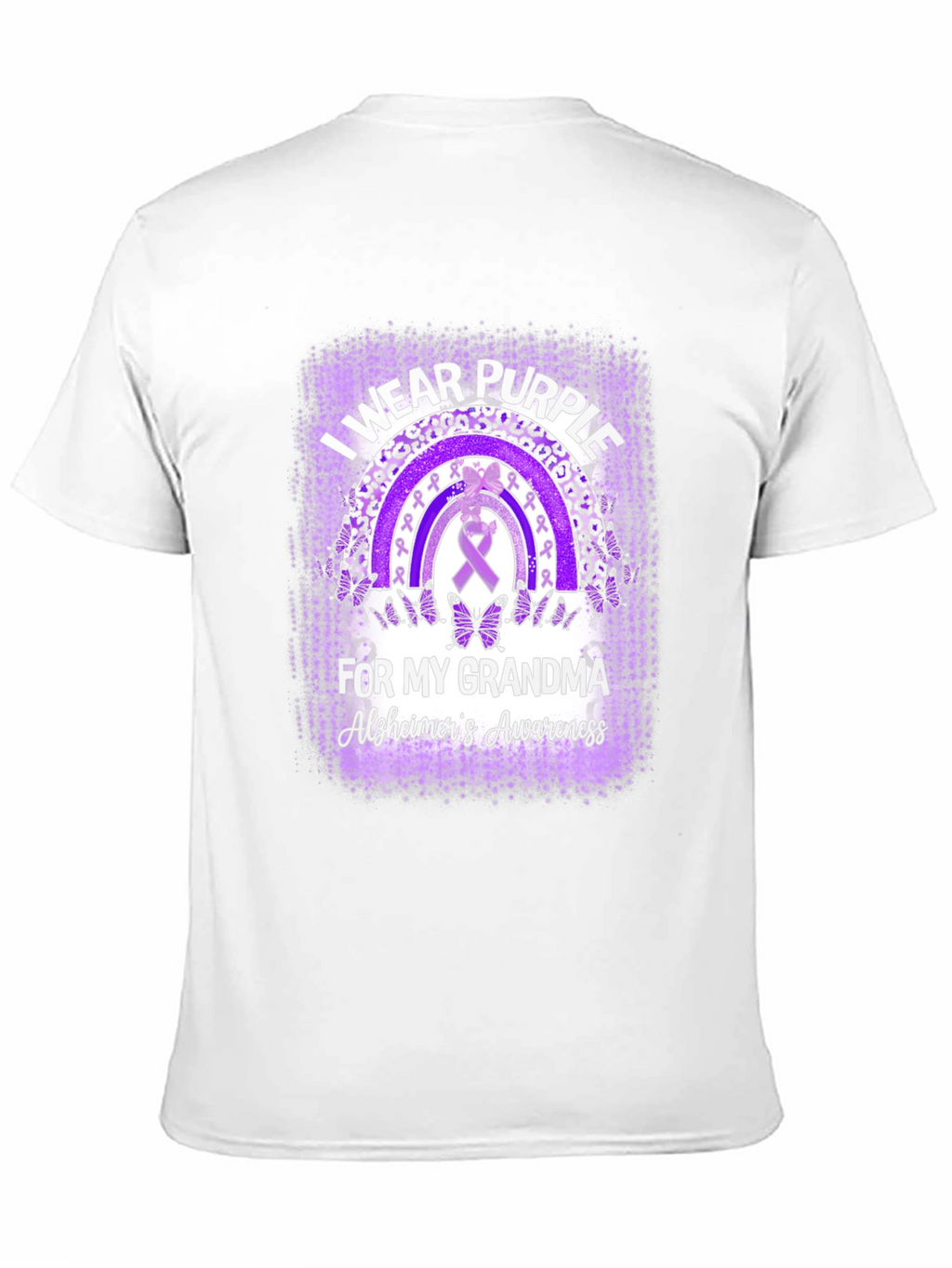Purple Alzheimers Awareness Grandma T-Shirt