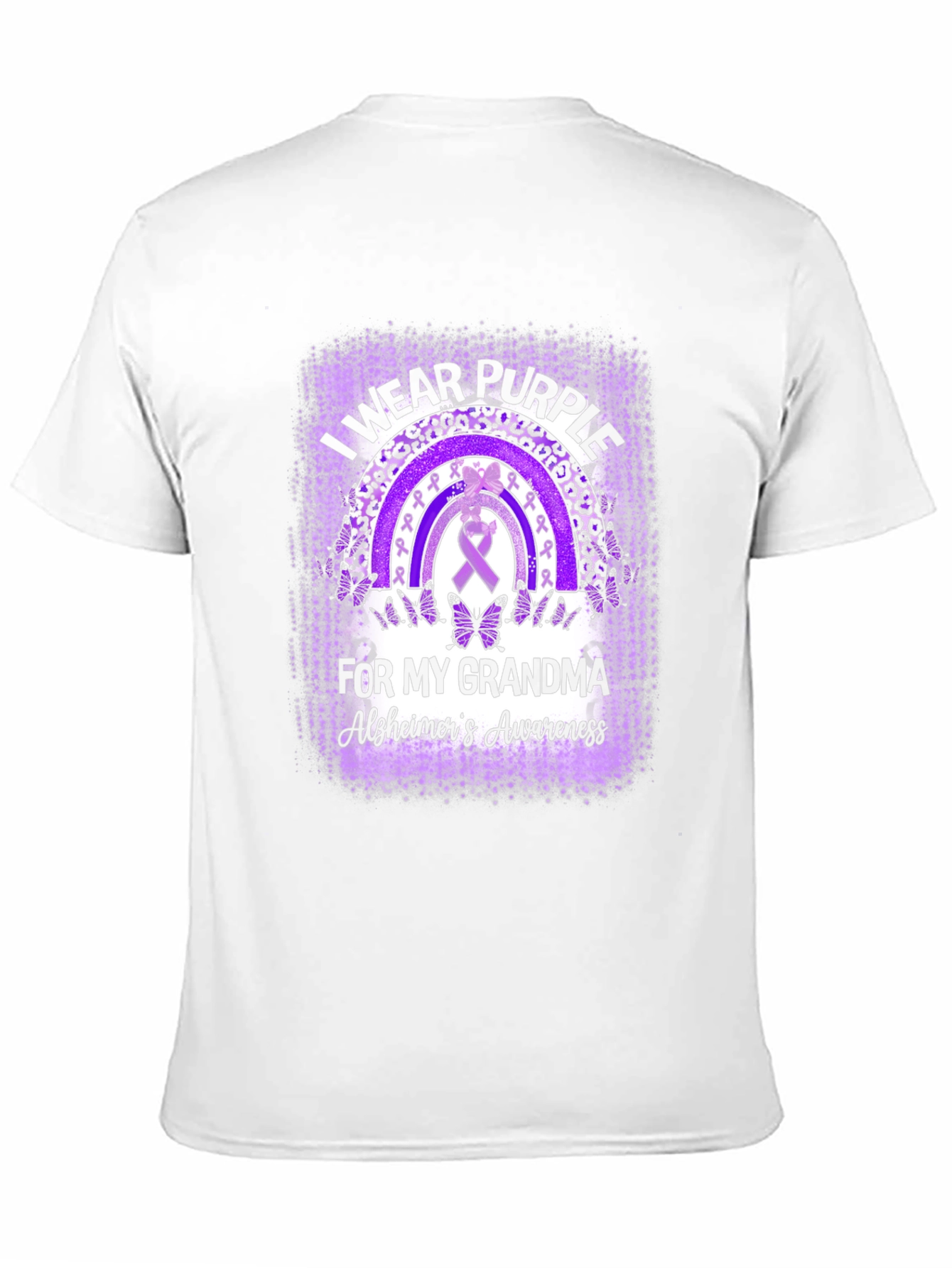 Purple Alzheimers Awareness Grandma T-Shirt