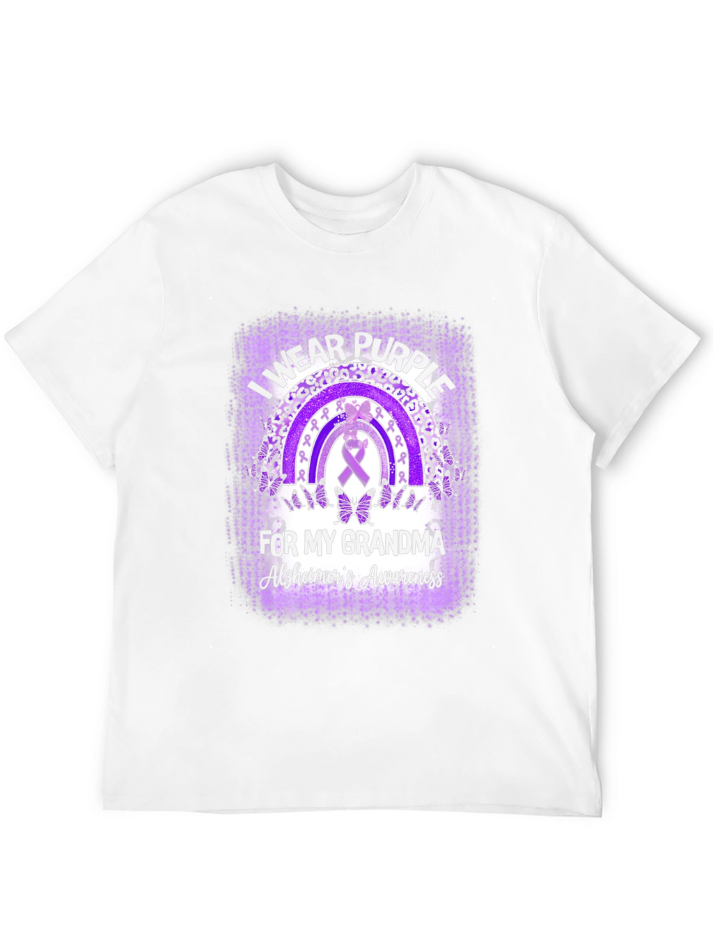 Purple Alzheimers Awareness Grandma T-Shirt