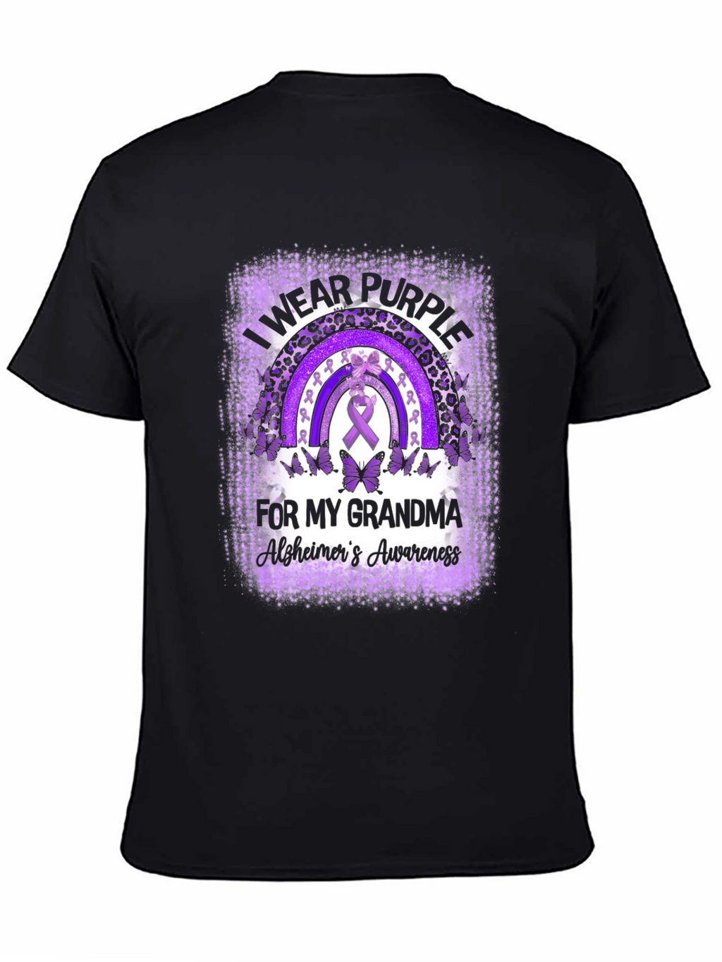 Purple Alzheimers Awareness Grandma T-Shirt