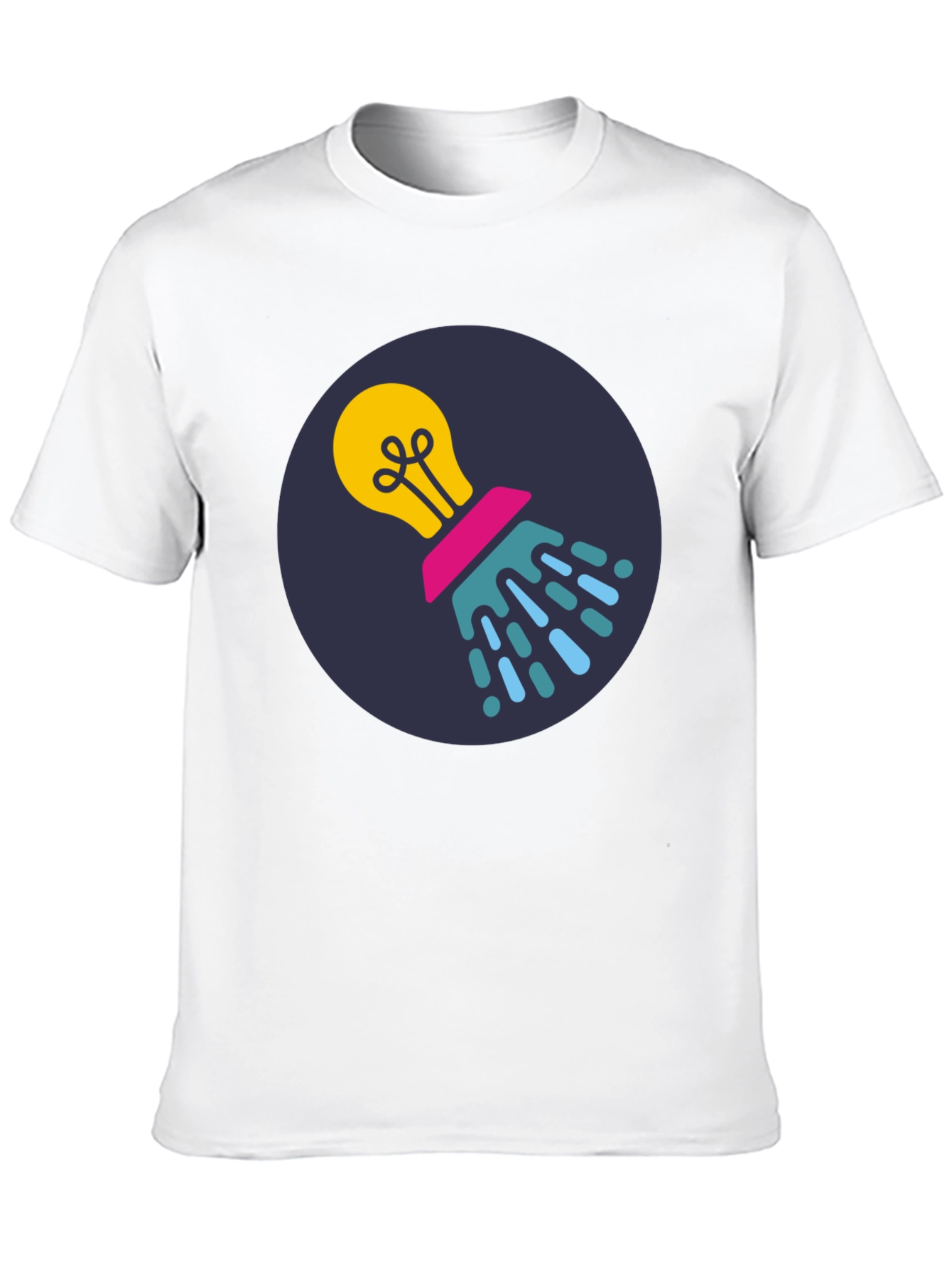 Creative Idea Lightbulb Black T-Shirt