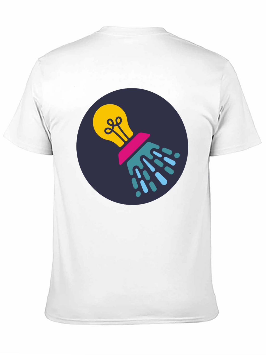 Creative Idea Lightbulb Black T-Shirt