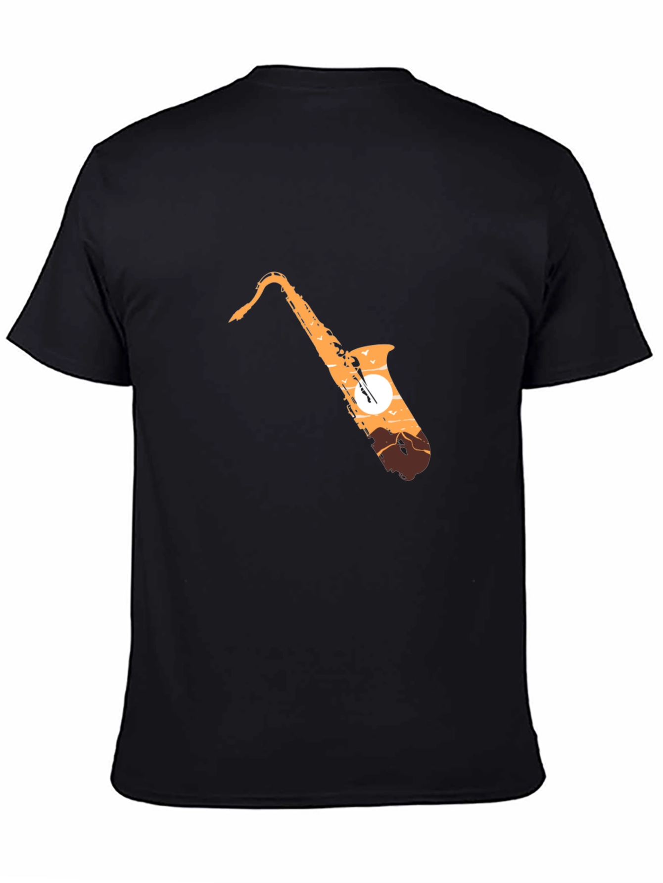 Saxophone Sunset Graphic T-Shirt - Stylish Music Lover Tee