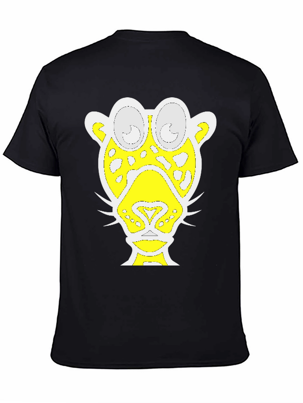 Abstract Jaguar Graphic Tee - Black