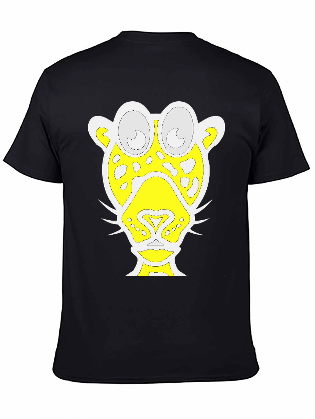 Abstract Jaguar Graphic Tee - Black