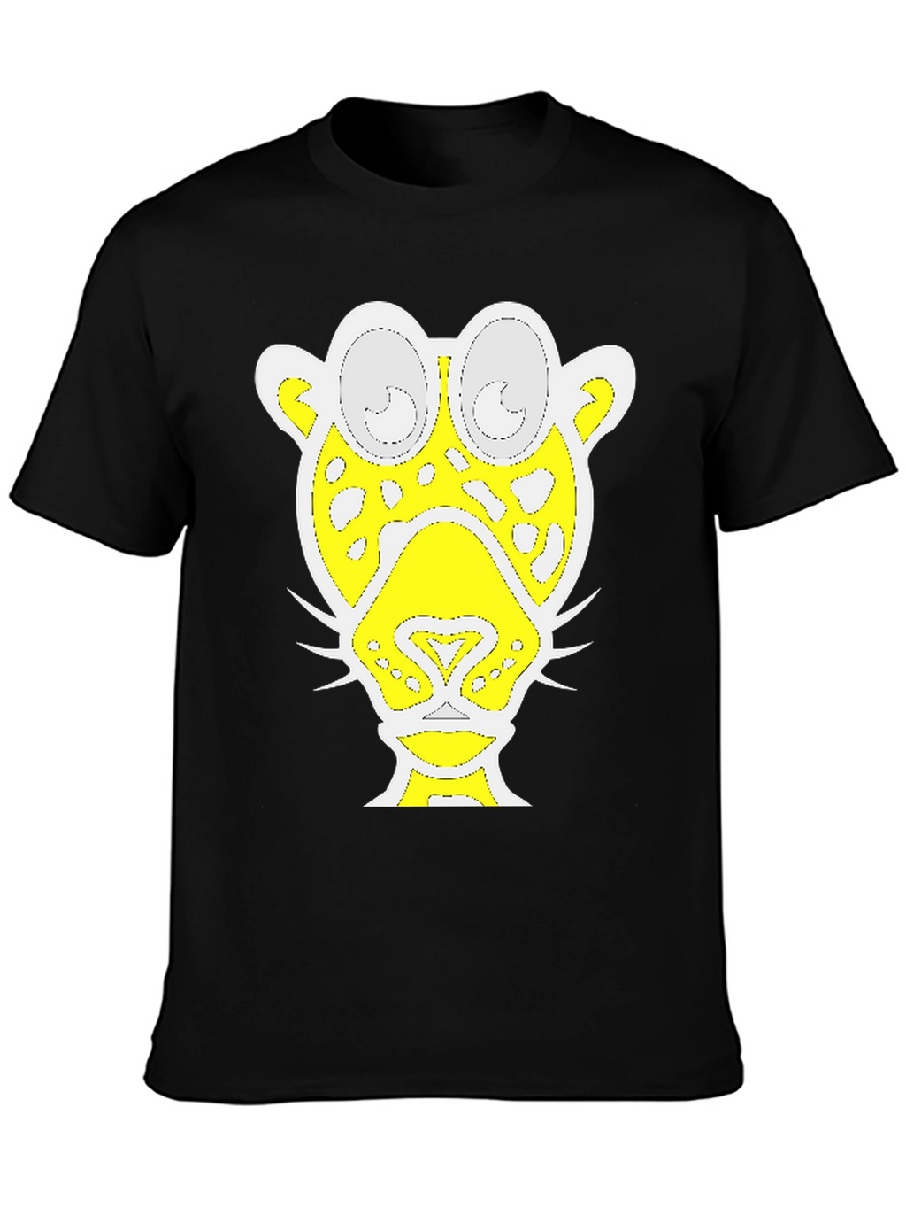 Abstract Jaguar Graphic Tee - Black