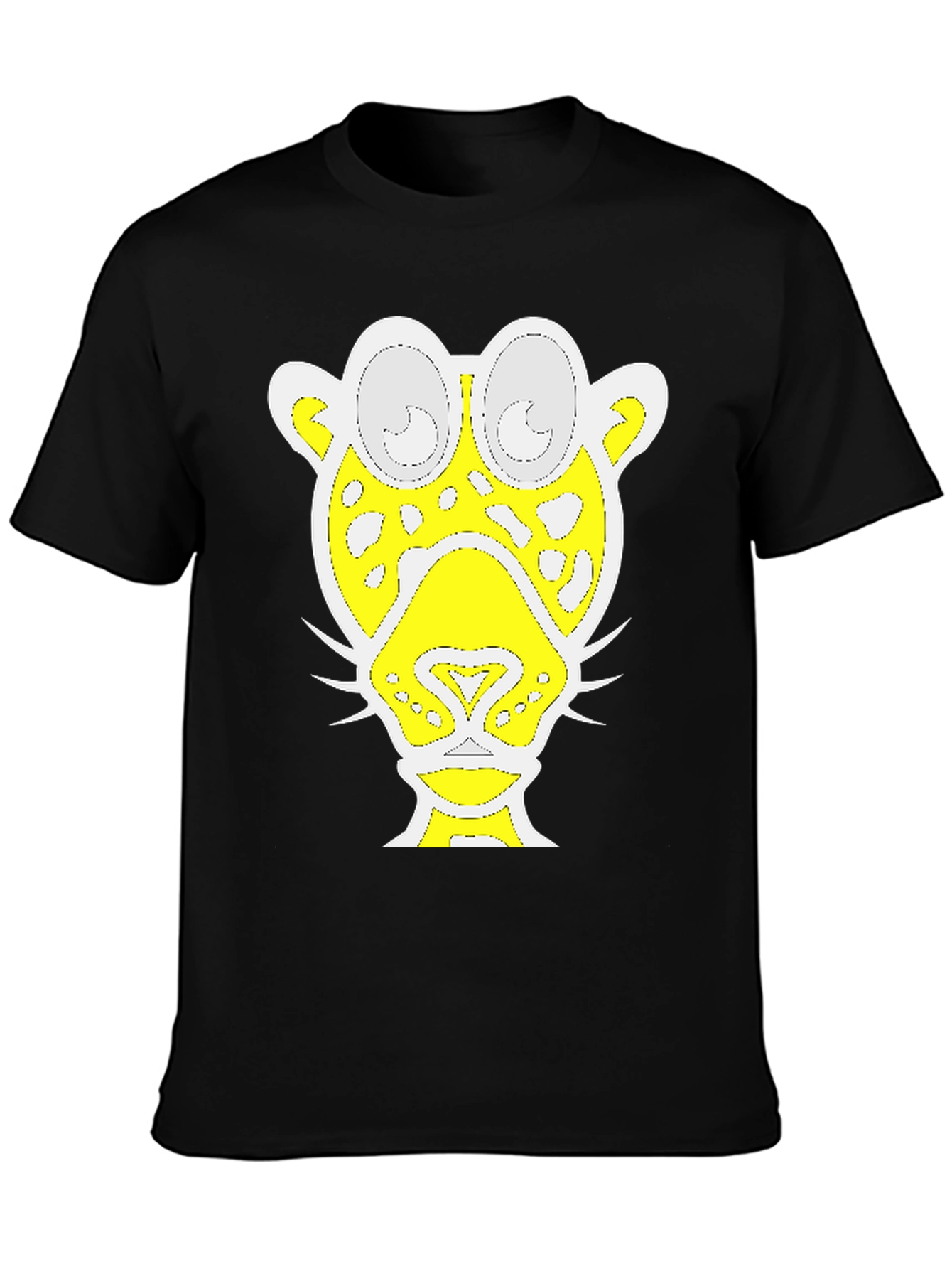 Abstract Jaguar Graphic Tee - Black