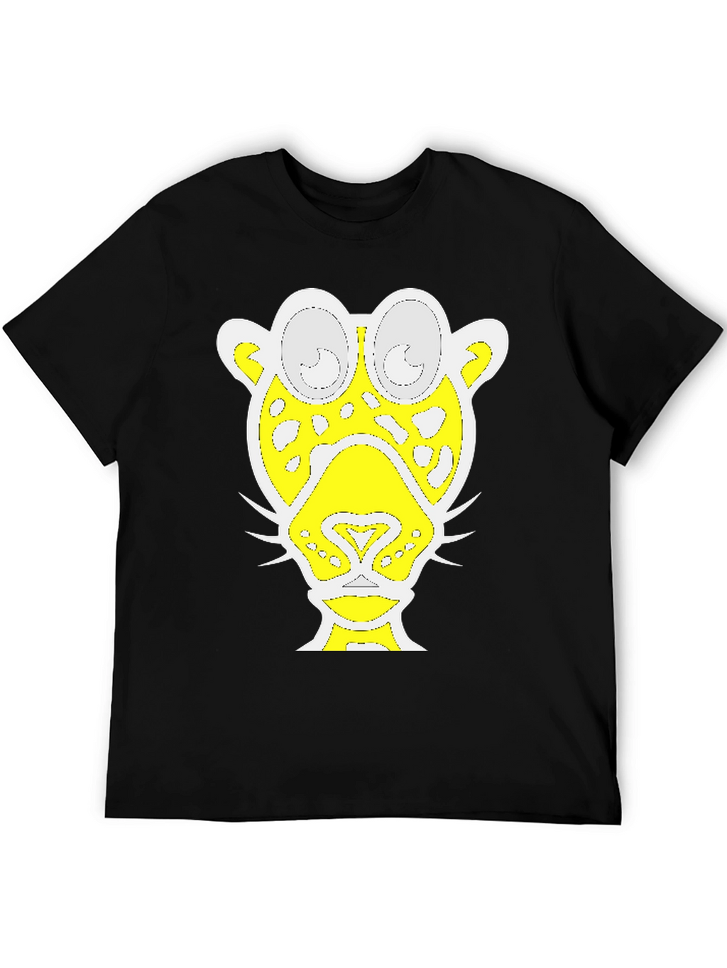 Abstract Jaguar Graphic Tee - Black