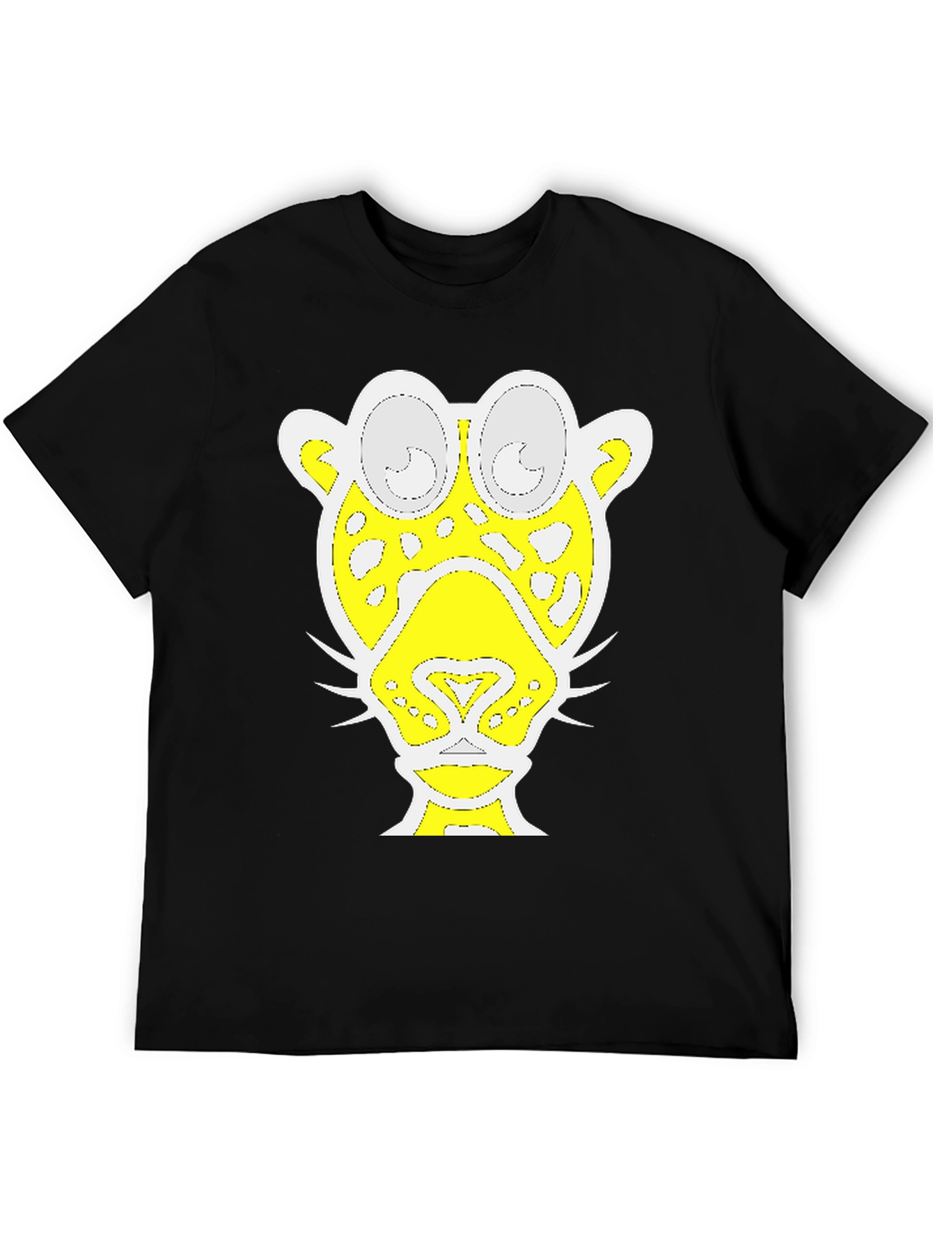 Abstract Jaguar Graphic Tee - Black