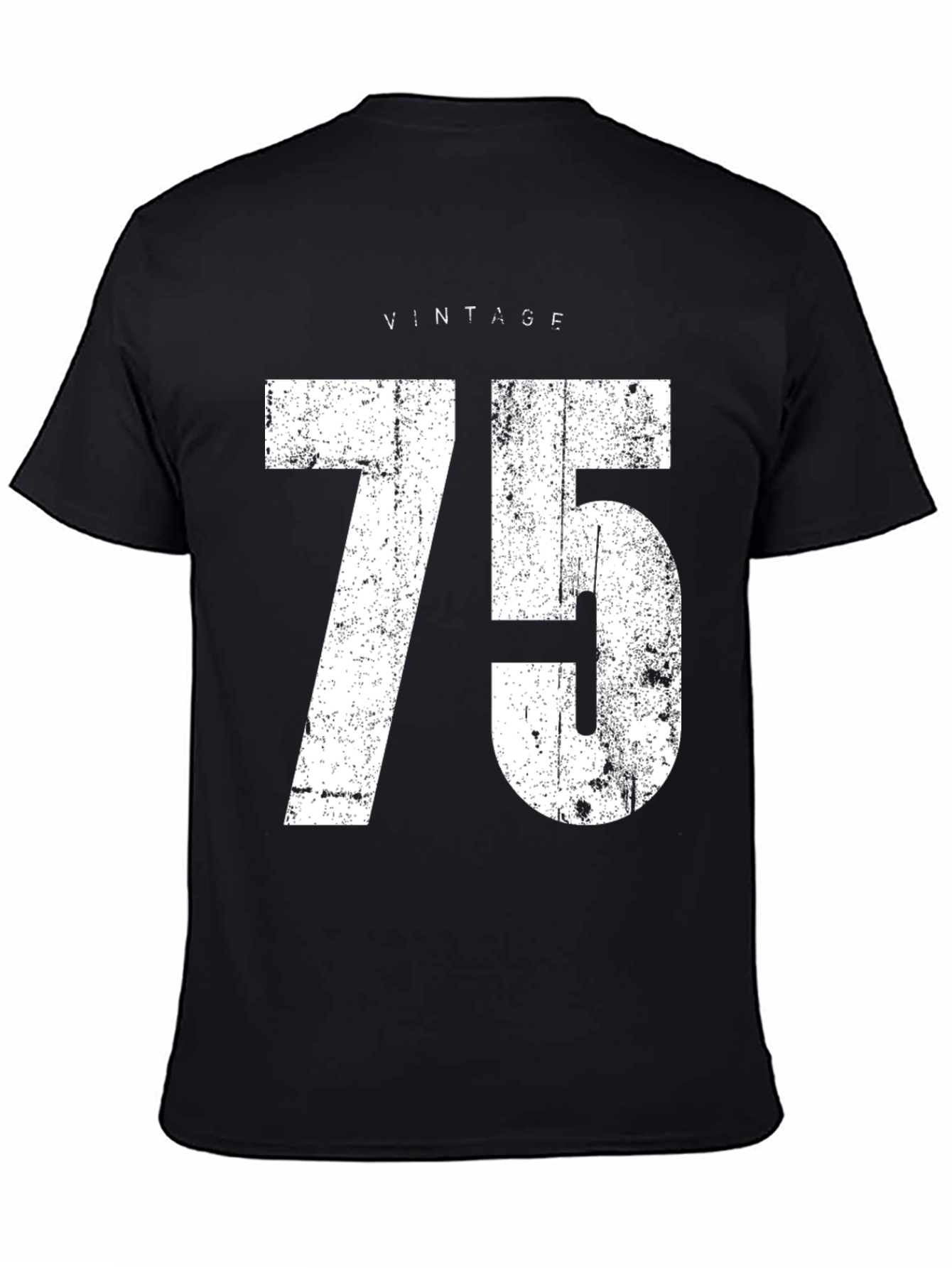 Vintage 75 Graphic Tee - Distressed Style