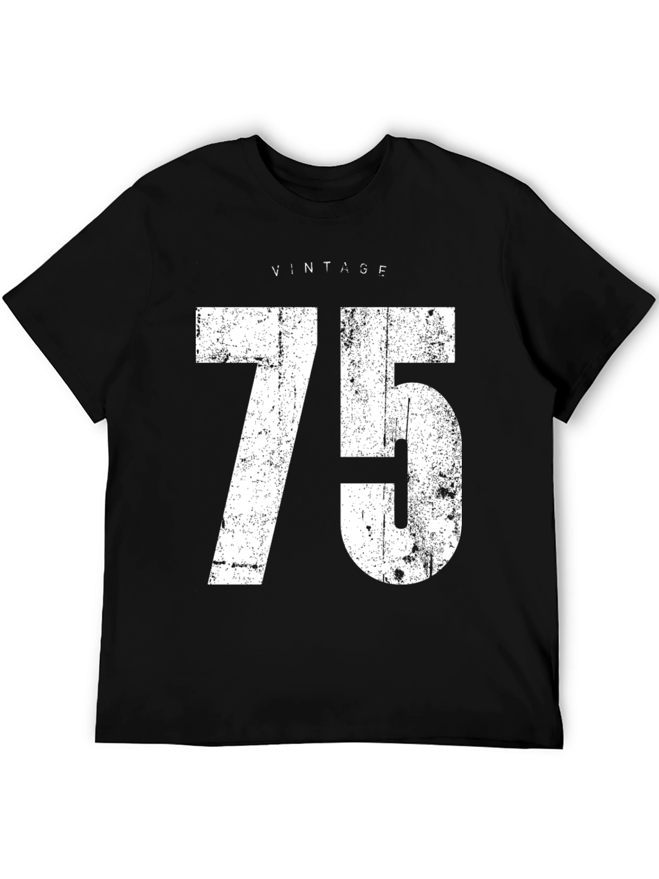 Vintage 75 Graphic Tee - Distressed Style