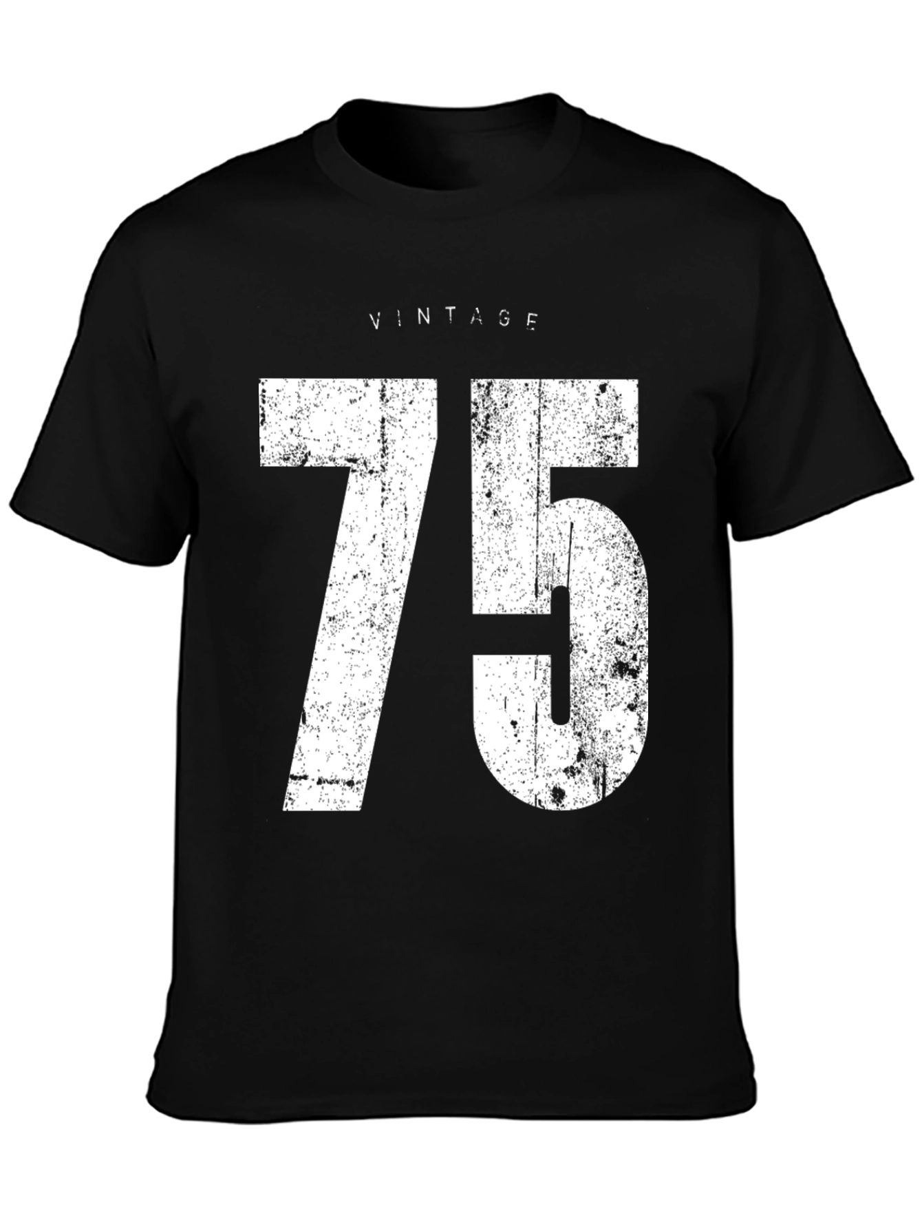 Vintage 75 Graphic Tee - Distressed Style
