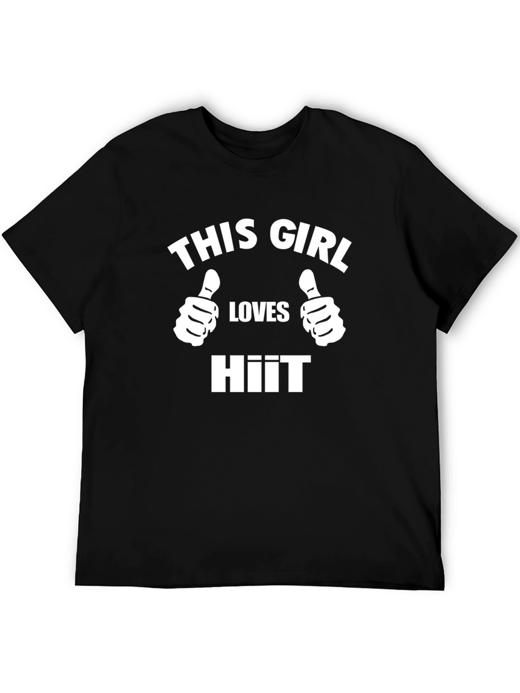 This Girl Loves HIIT Graphic Tee - Black