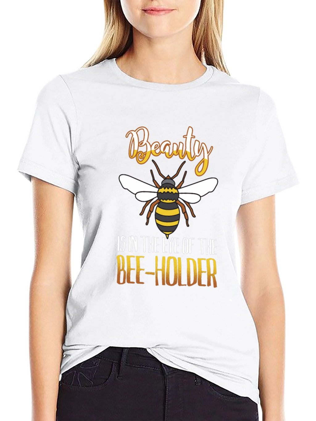 Beauty Bee-Holder Graphic T-Shirt