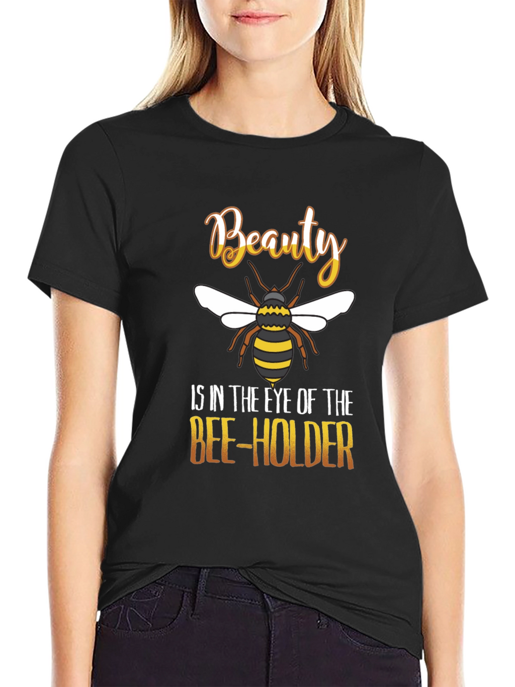 Beauty Bee-Holder Graphic T-Shirt