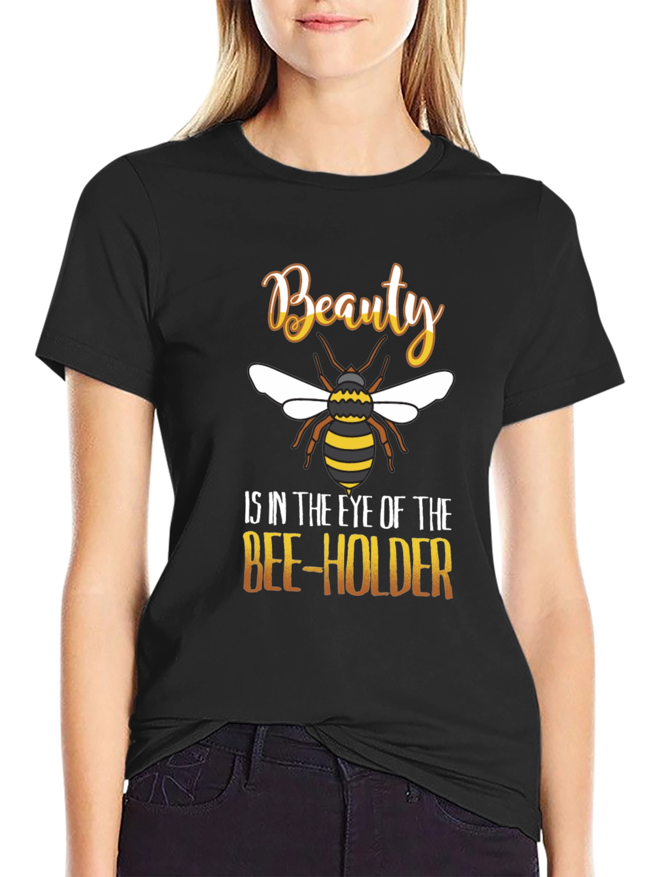 Beauty Bee-Holder Graphic T-Shirt