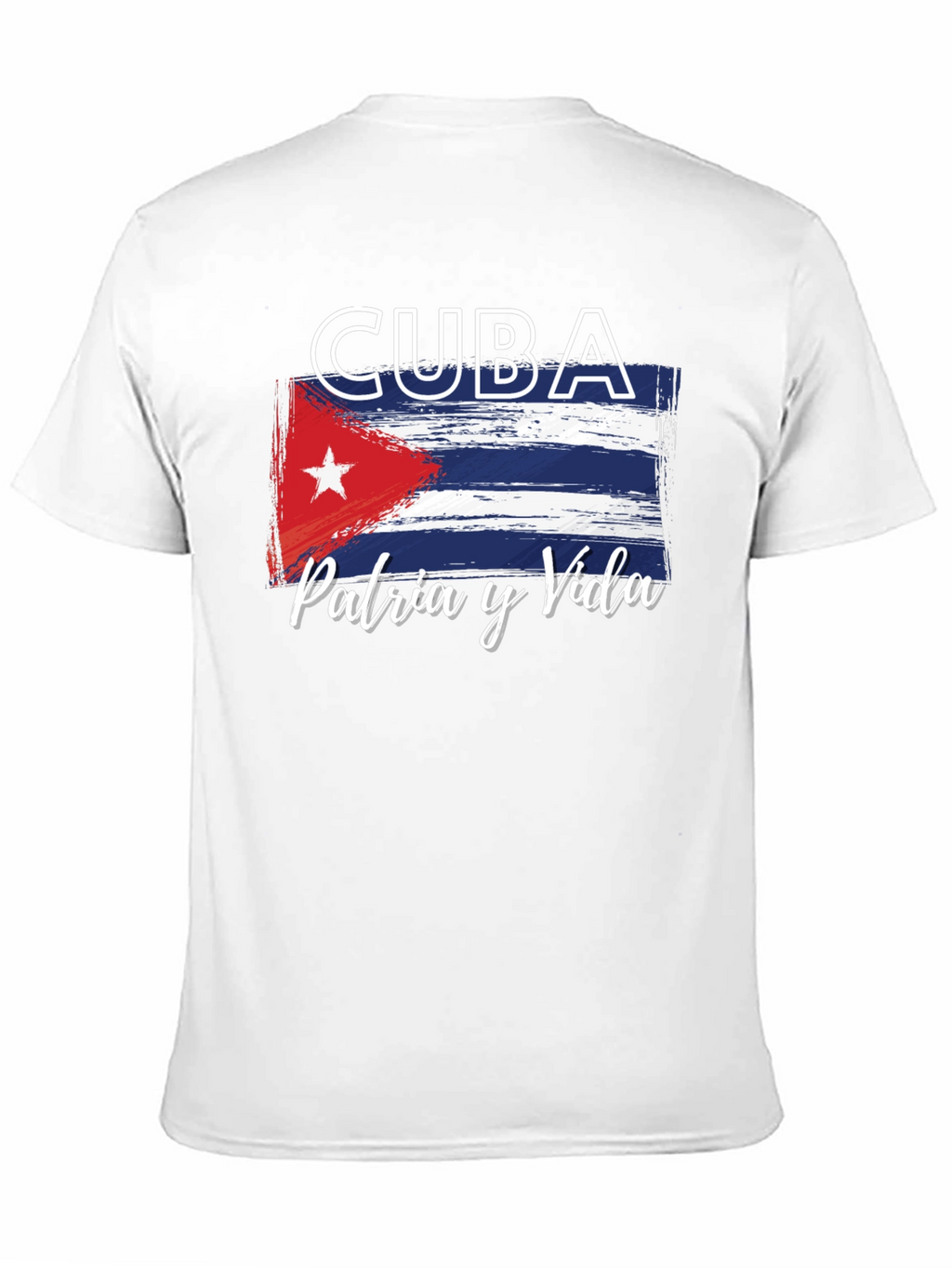 Cuba Flag T-Shirt Patria y Vida