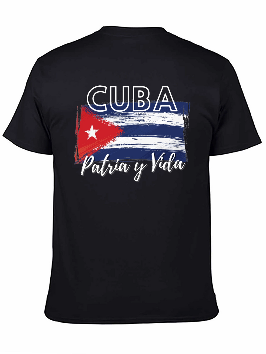 Cuba Flag T-Shirt Patria y Vida