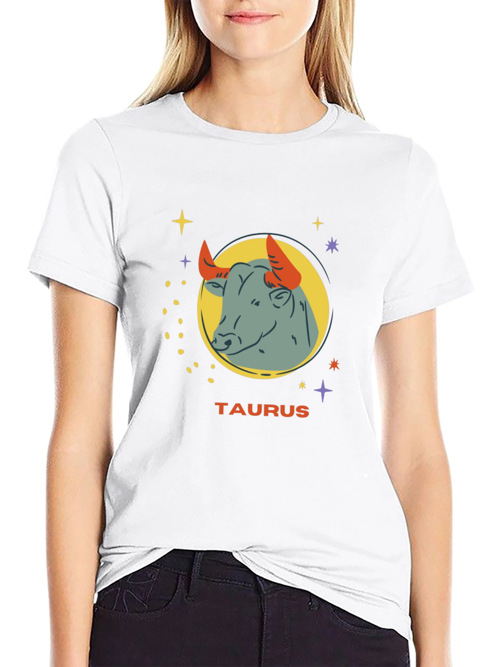 Taurus Zodiac Graphic Tee - Black Cotton Astrology Shirt