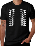 Tire Track T-Shirt - Black Cotton Graphic Tee