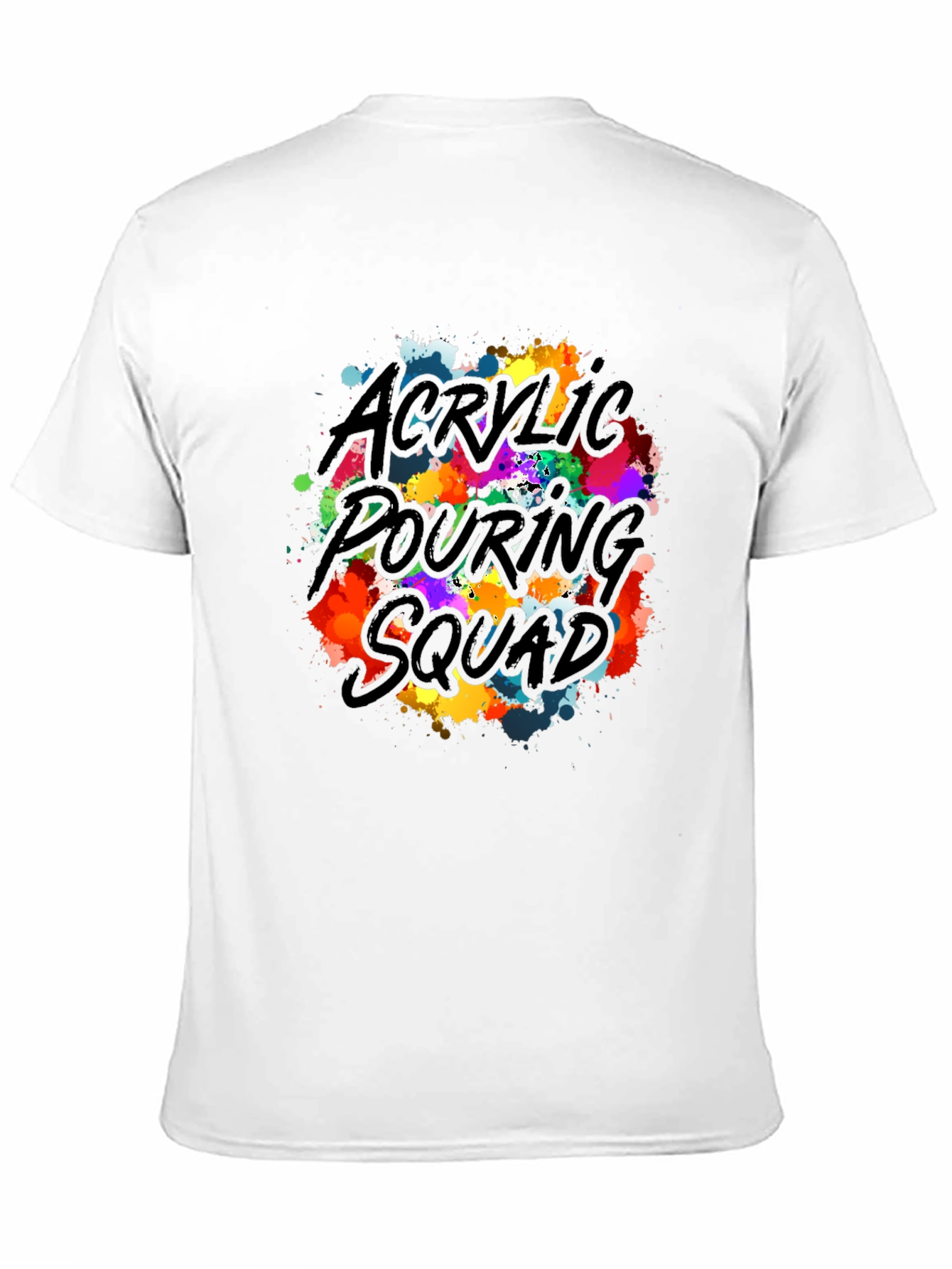 Acrylic Pouring Squad Graphic T-Shirt