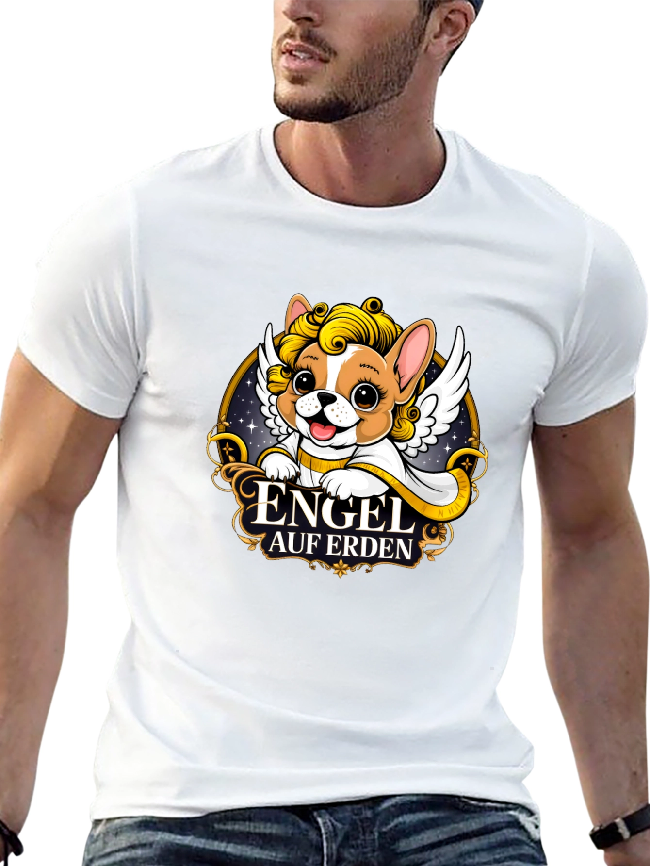 Angel Dog T-Shirt - Cute Pet Lover Tee