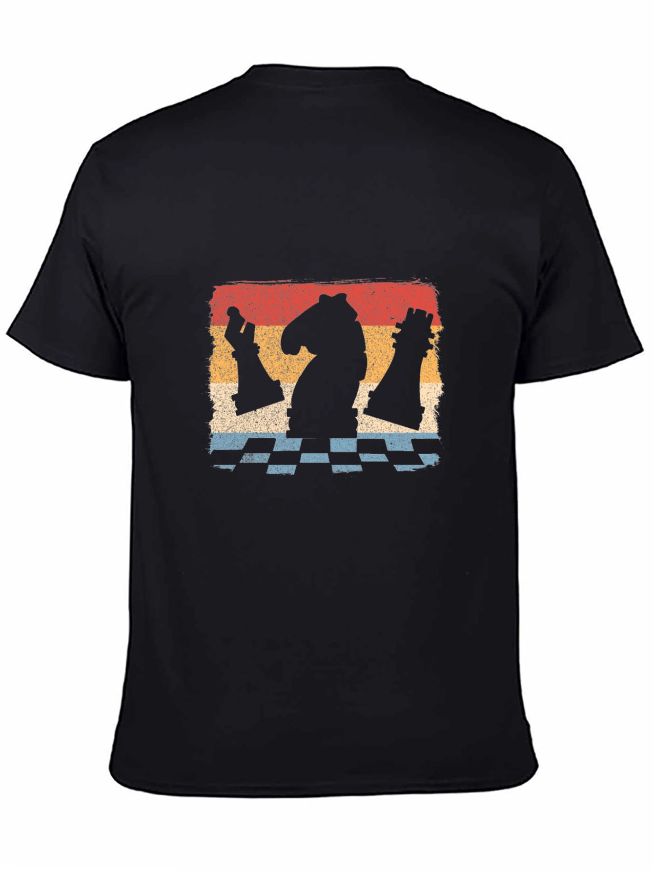 Chess Piece Graphic Tee - Retro Style