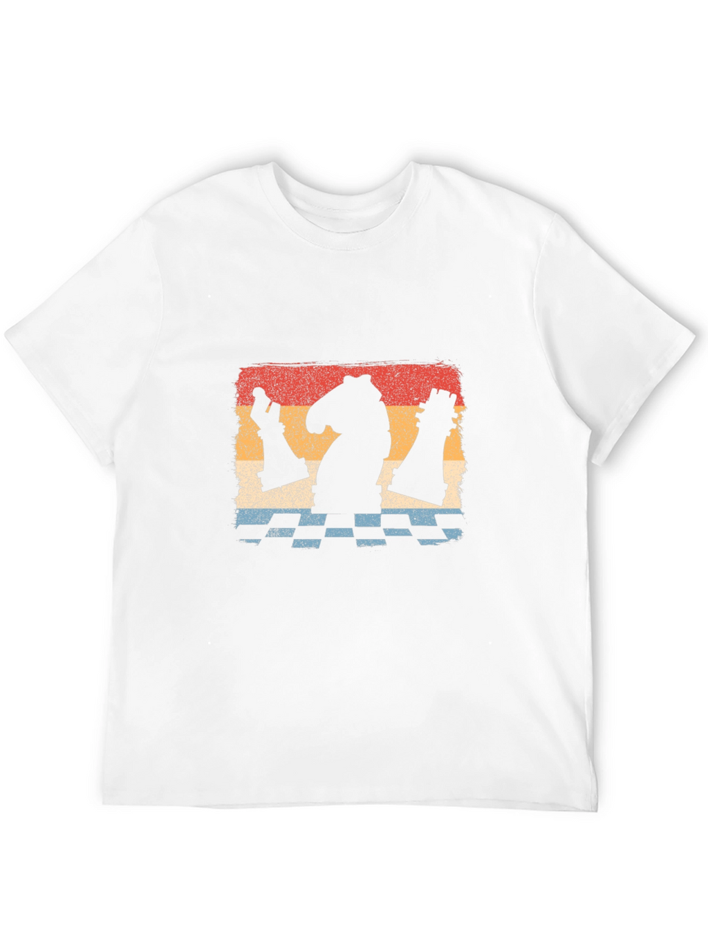 Chess Piece Graphic Tee - Retro Style